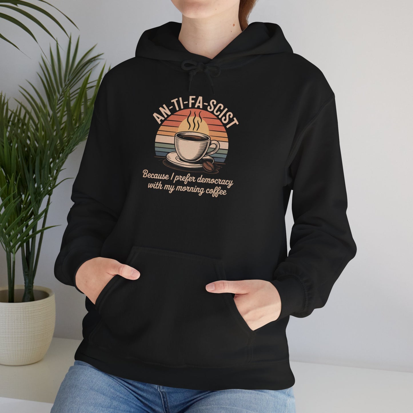 Funny Antifa Hoodie, Anti Fascist Hoodie, Anti Fascism Hoodie, Funny Anti Trump Hoodie, Funny Political Hoodie, Unisex Style, Free Shipping
