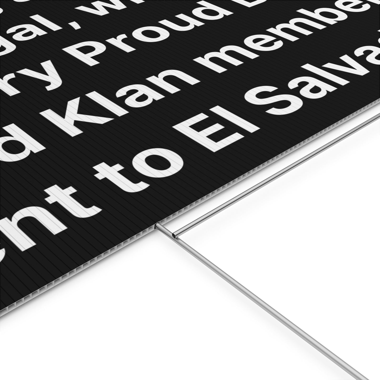 El Salvador Protest Yard Sign | Free Kilmar Garcia Protest Sign | Double-Sided Print | Multiple Sizes