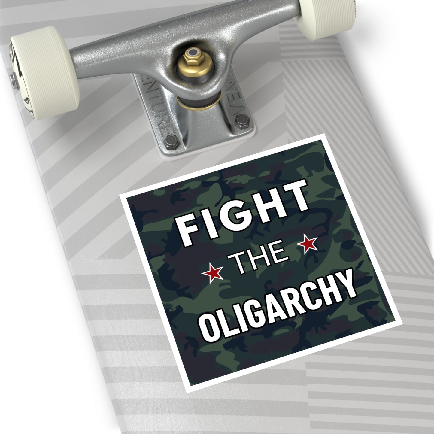 Fight the Oligarchy Sticker | Anti-MAGA Vinyl Sticker | Political Activist Decal