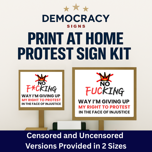 FREE Protest Signs, No Kings Protest Signs, Anti Trump Protest Signs, Printable Protest Signs