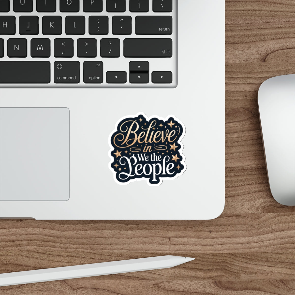 Believe in We the People Sticker, Premium Vinyl, Indoor/Outdoor, Multiple Sizes Available, Holiday Stickers, Christmas Stickers