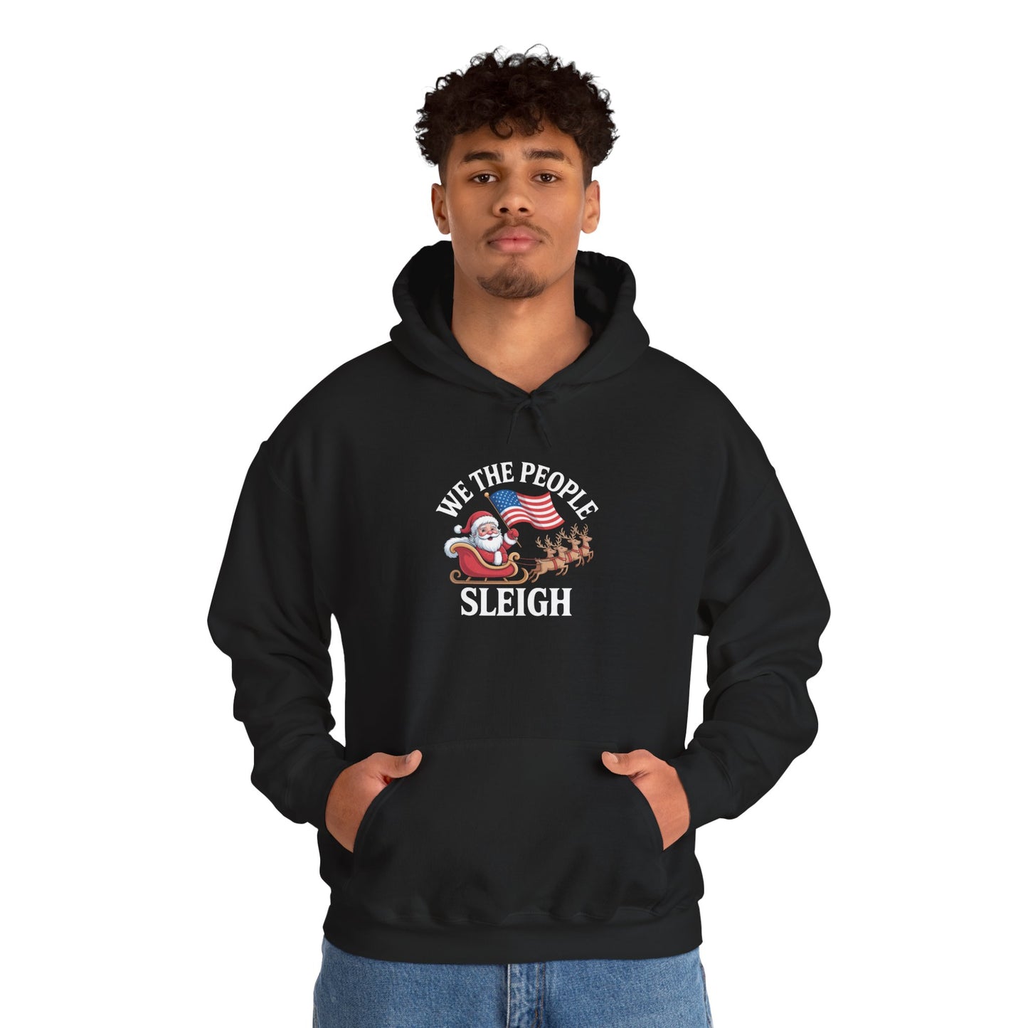 We the People Sleigh Hoodie, Merry Resistmas Hoodie, Holiday Hoodie, Christmas Hoodie, Resistance Hoodie, Multiple Colors, Free Shipping