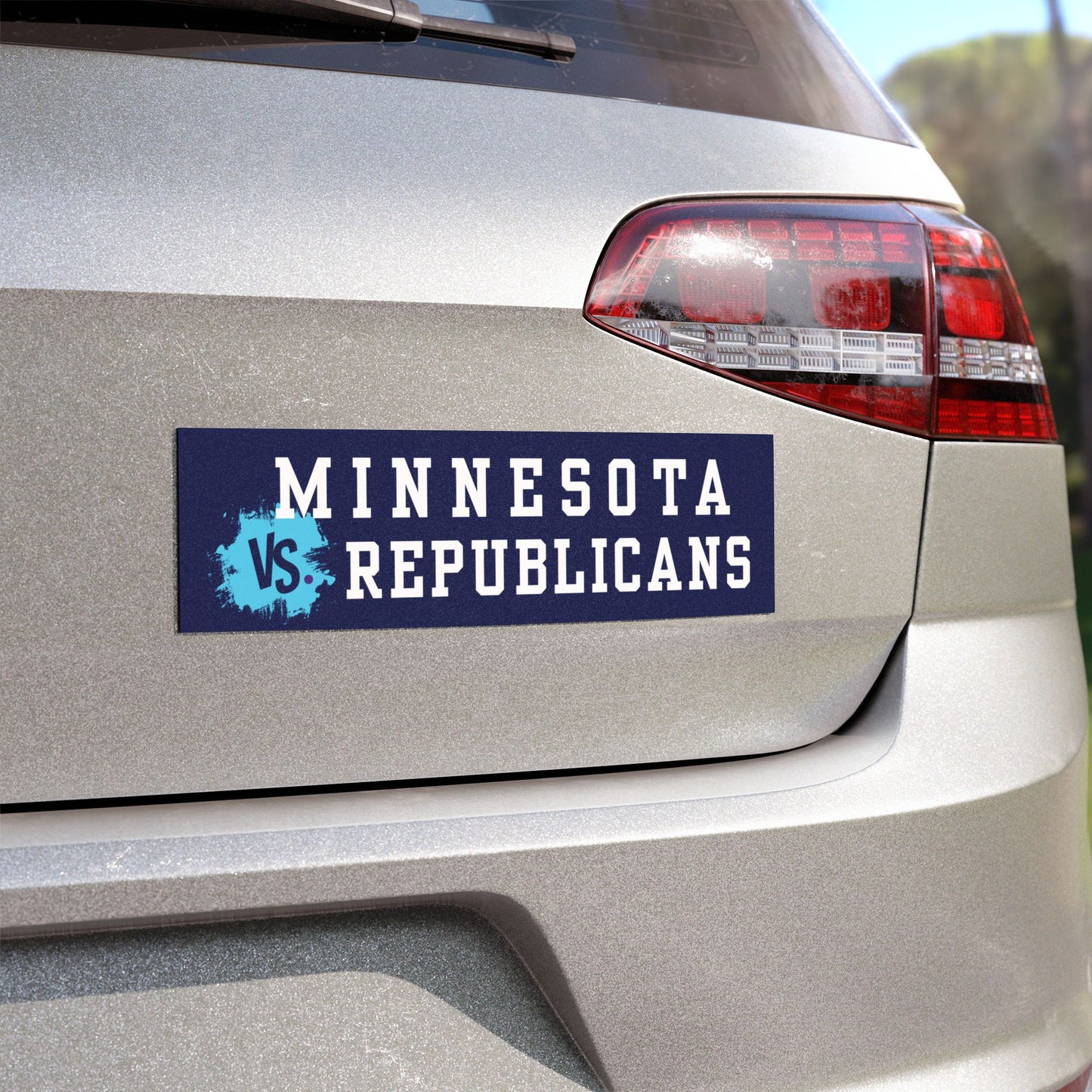 Minnesota vs Republicans Car Magnet Blue