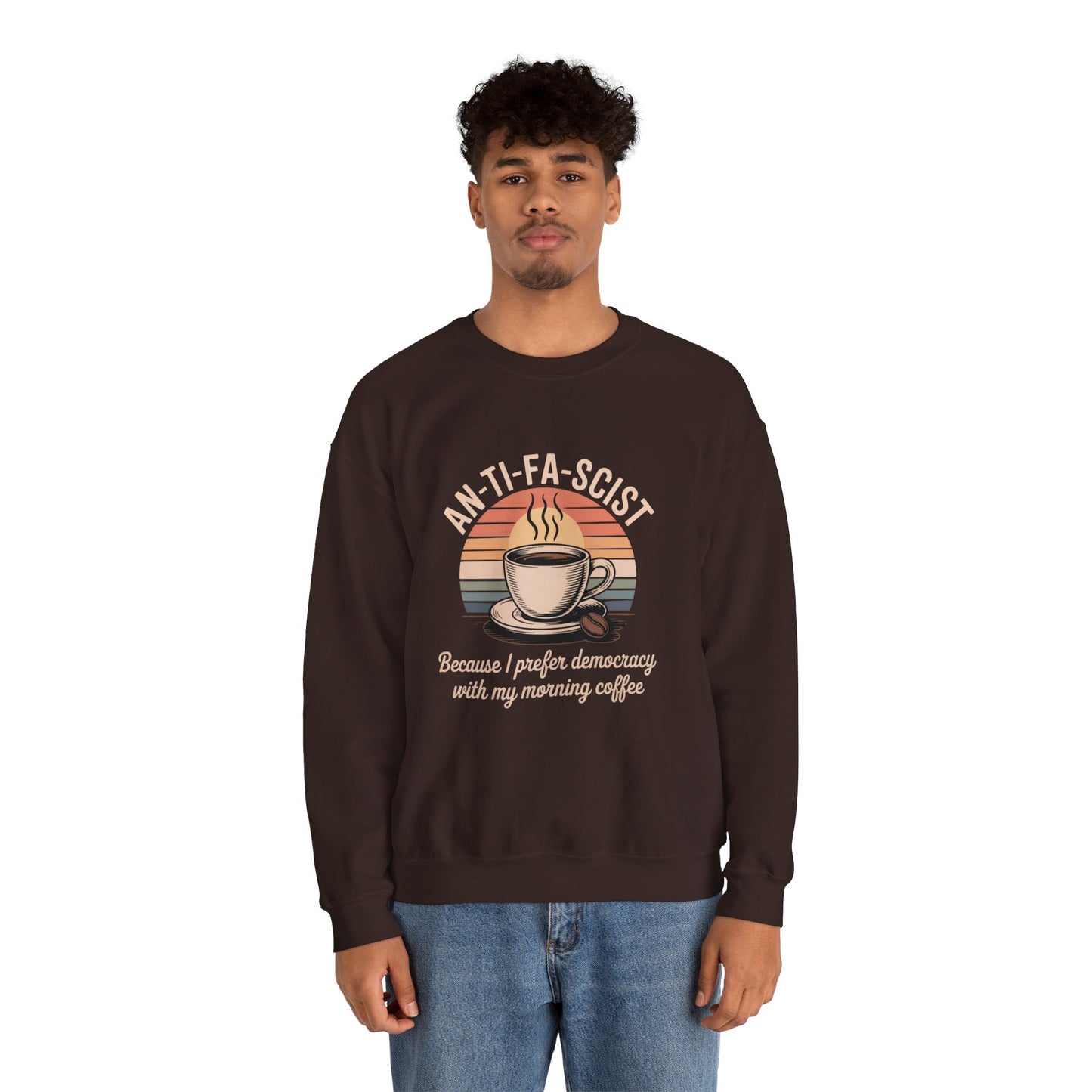 Funny Antifa Sweatshirt, Anti Fascist Sweatshirt, Anti Fascism Sweatshirt, Funny Anti Trump Sweatshirt, Unisex Style, Multiple Colors, Free Shipping,