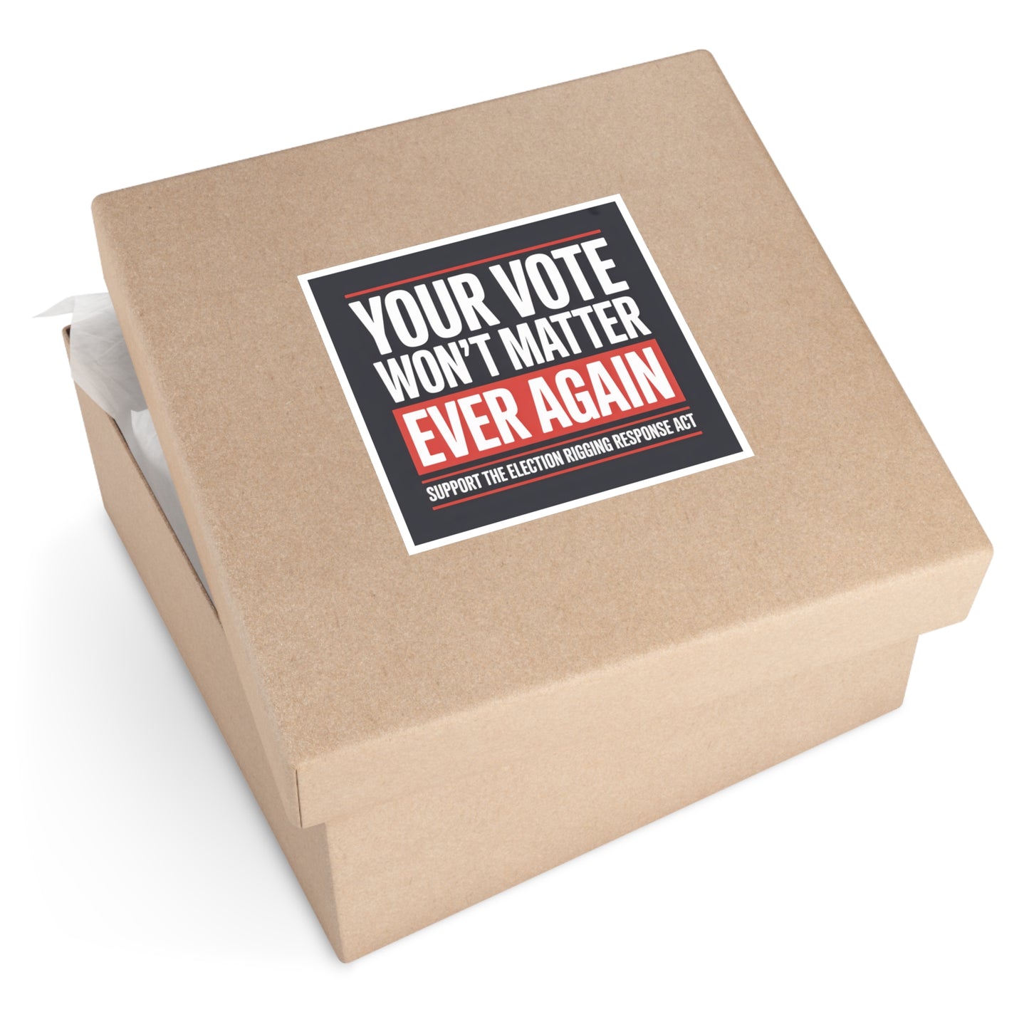 Election Rigging Response Act Sticker, Prop 50 Sticker, Stop Trump's Cheating, Fair Maps Sticker, Indoor/Outdoor, Multiple Sizes