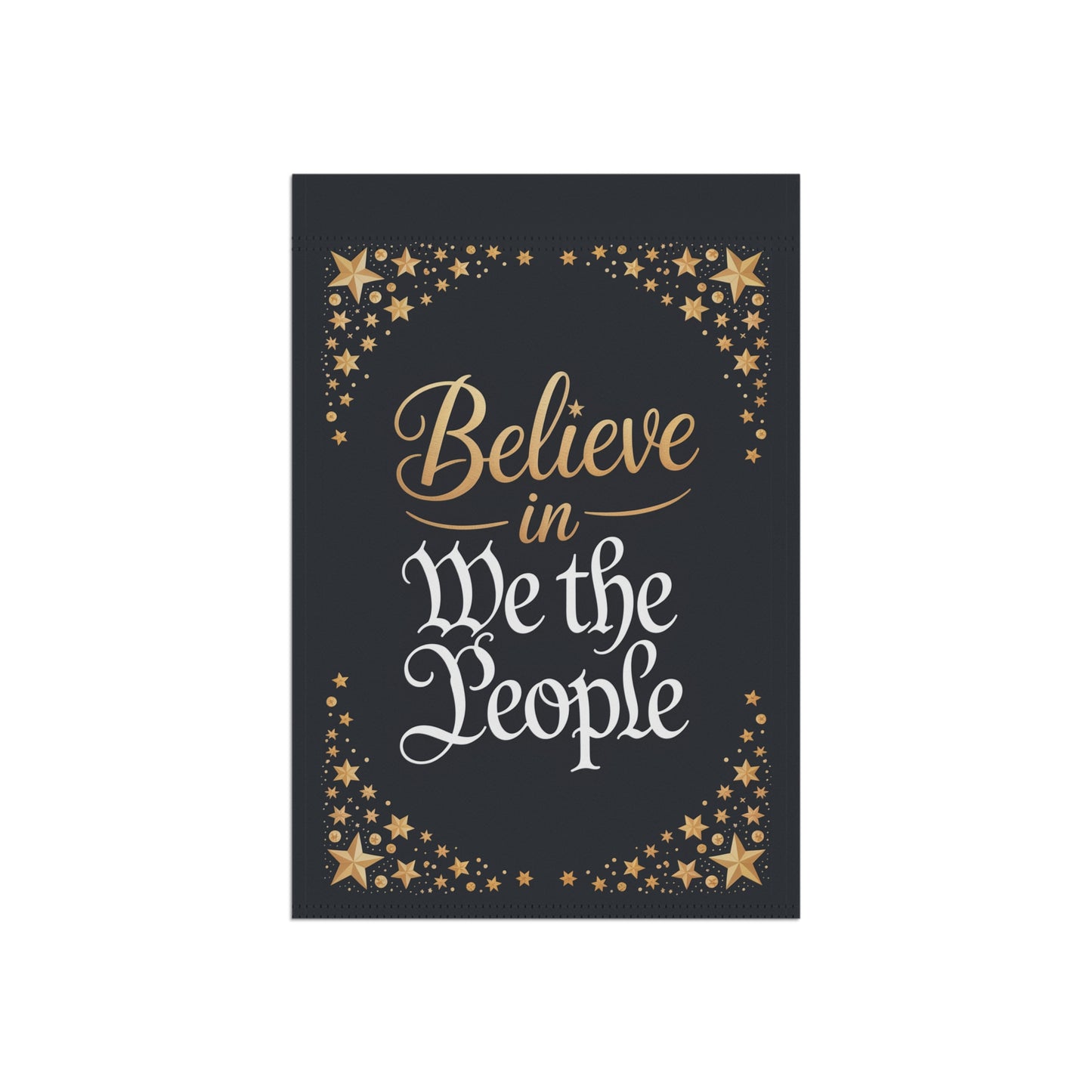 Believe in We the People Holiday Garden Flag, Christmas Garden Flag, Holiday Garden Flag, Funny Political Holiday Decor, Democracy Gift