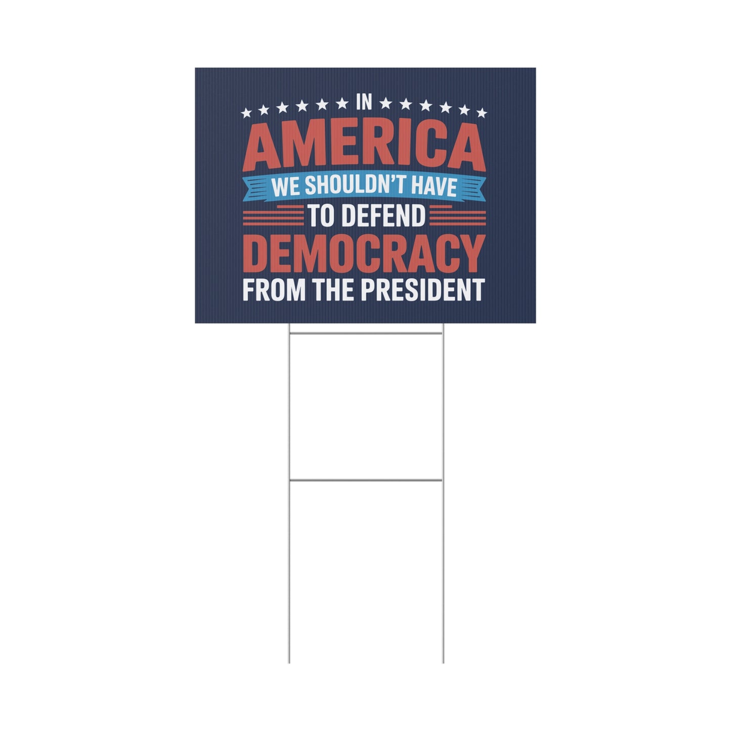 Defend Democracy Yard Sign, Resistance Yard Sign, Protest Signs, Anti Trump Signs, Resist Signs, Signs for Protest, Multiple Sizes