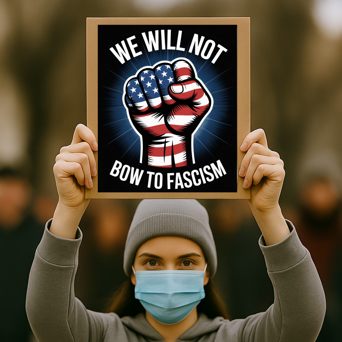 Fascism Protest Signs, Stop Trump Takeover Protest Signs, 3 Signs Included, High Res Printable Protest Signs, Anti Trump Protest Signs