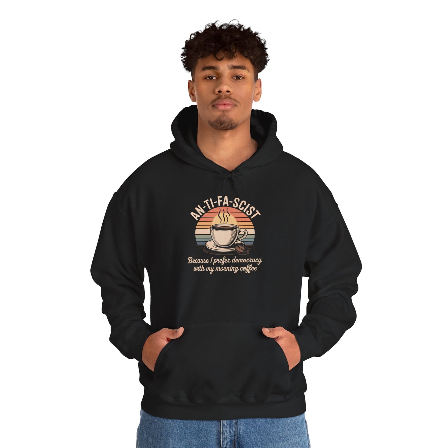 Funny Antifa Hoodie, Anti Fascist Hoodie, Anti Fascism Hoodie, Funny Anti Trump Hoodie, Funny Political Hoodie, Unisex Style, Free Shipping