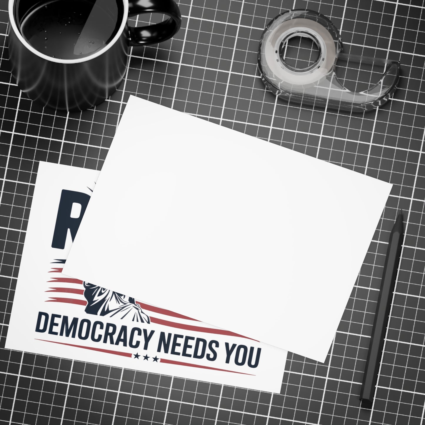 Political Notecards, Political Postcards w/Envelopes, 10, 30 or 50 Packs, 5" x 7", Vote Postcards, Social Justice Postcards, Resistance Postcards