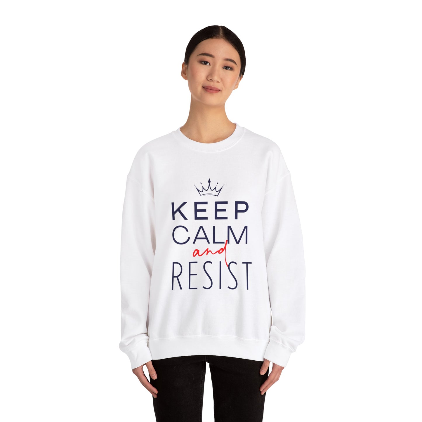 Keep Calm and Resist Sweatshirt, Anti Trump Sweatshirt, Resistance Shirt, Political Sweatshirt
