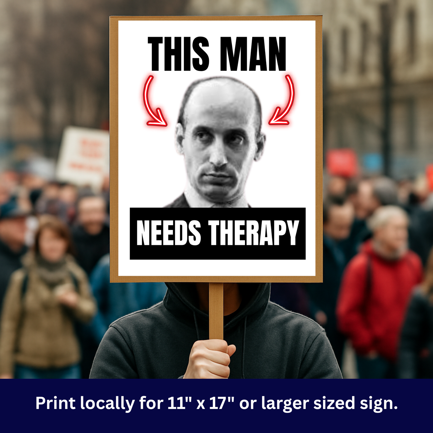 Funny No Kings Protest Sign, Printable Protest Sign Kit, Funny Anti Trump Digital Download
