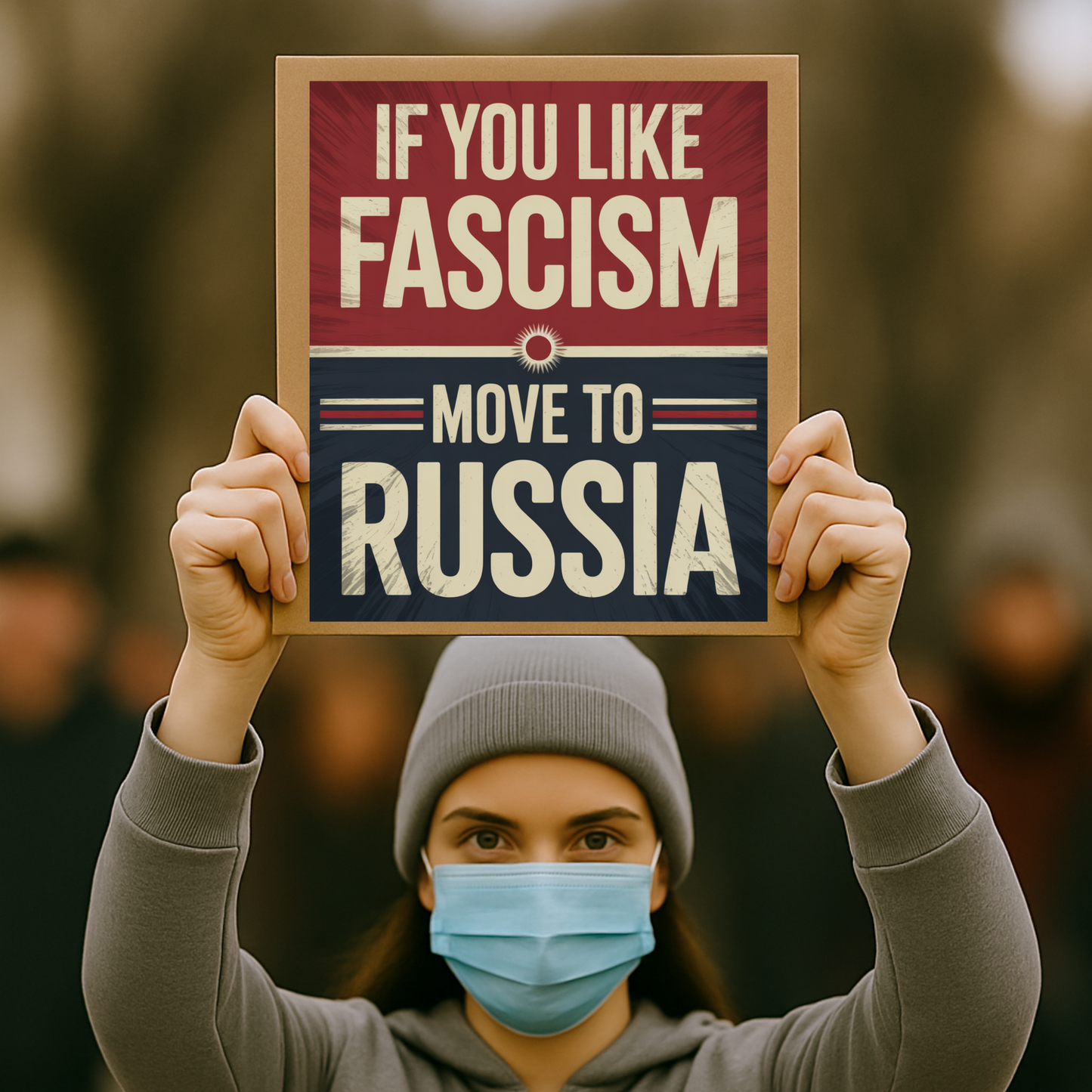 Fascism Protest Signs, Stop Trump Takeover Protest Signs, 3 Signs Included, High Res Printable Protest Signs, Anti Trump Protest Signs