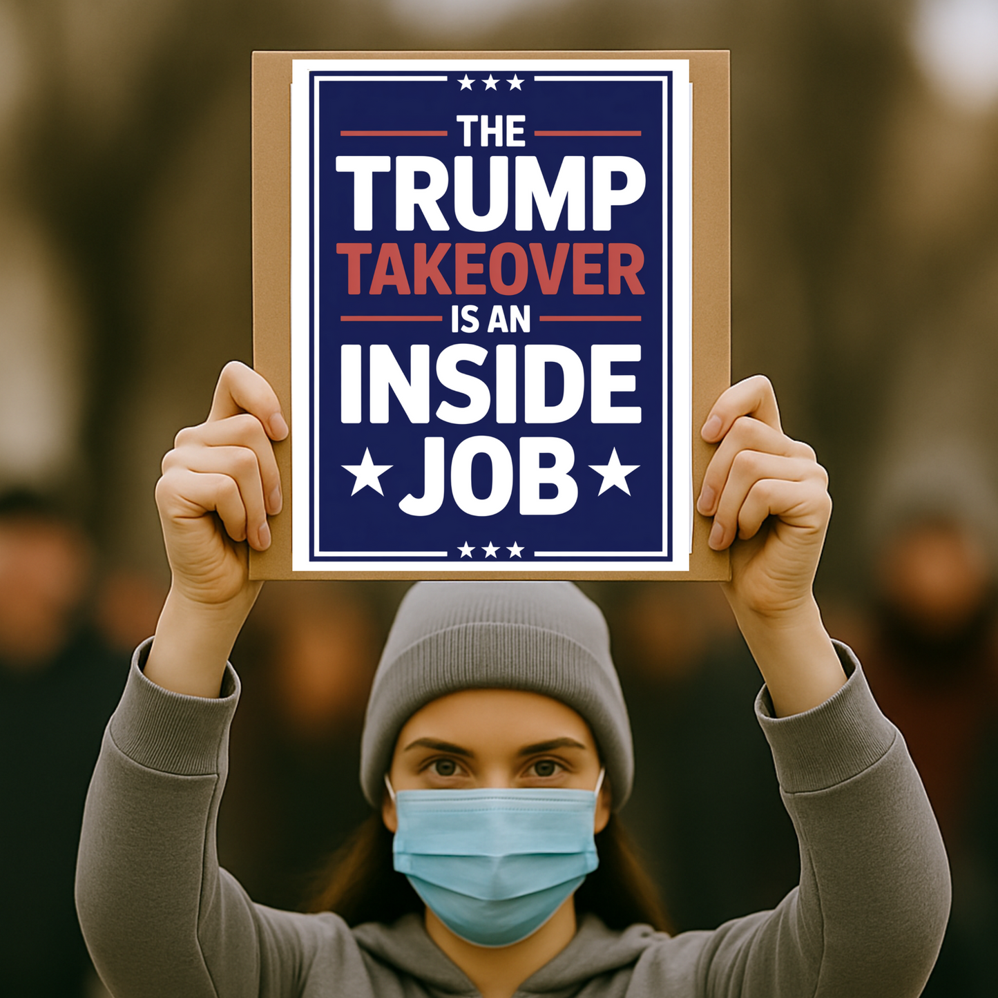 Fascism Protest Signs, Stop Trump Takeover Protest Signs, 3 Signs Included, High Res Printable Protest Signs, Anti Trump Protest Signs