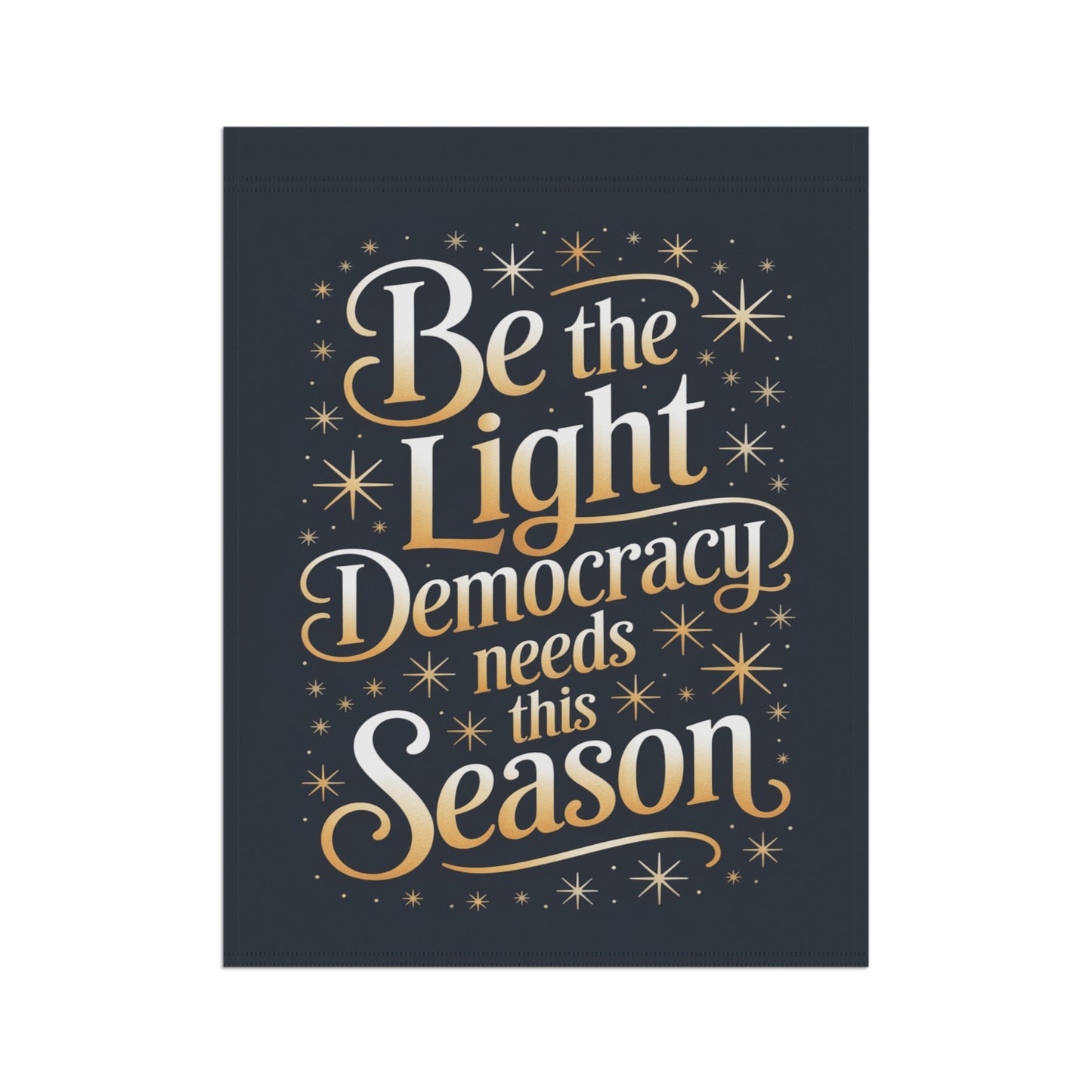 Democracy Holiday Garden Flag, Christmas Garden Flag, Holiday Garden Flag, Funny Political Holiday Decor, Democracy Gift, Free Shipping