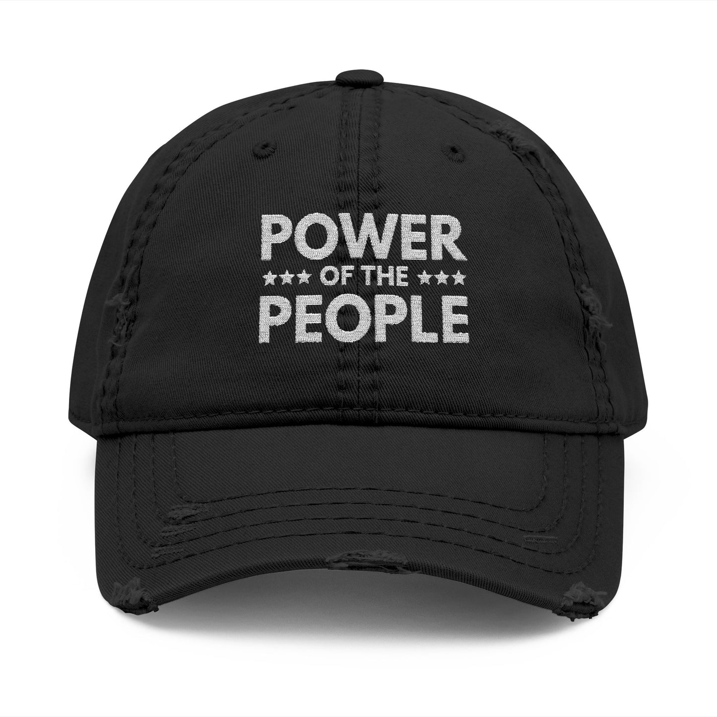 Power of the People Hat, Distressed Dad Hat, Embroidered Hat, Political Hat, Protest Cap