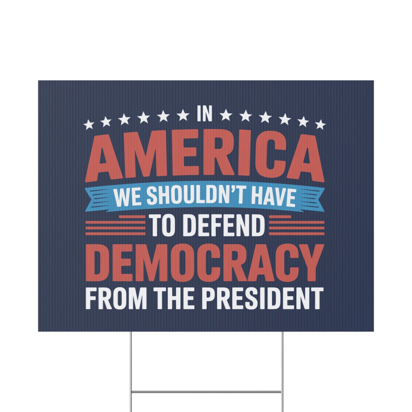 Defend Democracy Yard Sign, Resistance Yard Sign, Protest Signs, Anti Trump Signs, Resist Signs, Signs for Protest, Multiple Sizes