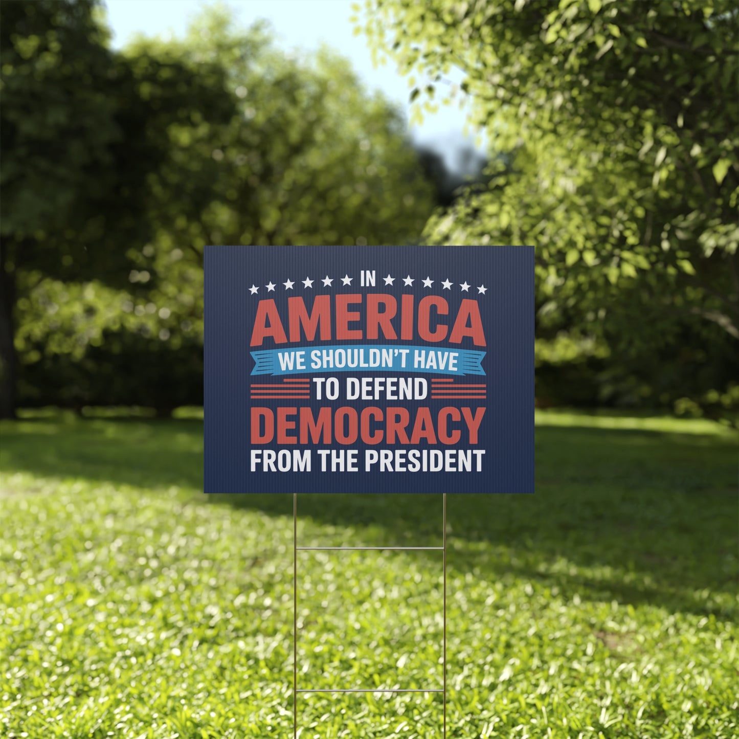 Defend Democracy Yard Sign, Resistance Yard Sign, Protest Signs, Anti Trump Signs, Resist Signs, Signs for Protest, Multiple Sizes