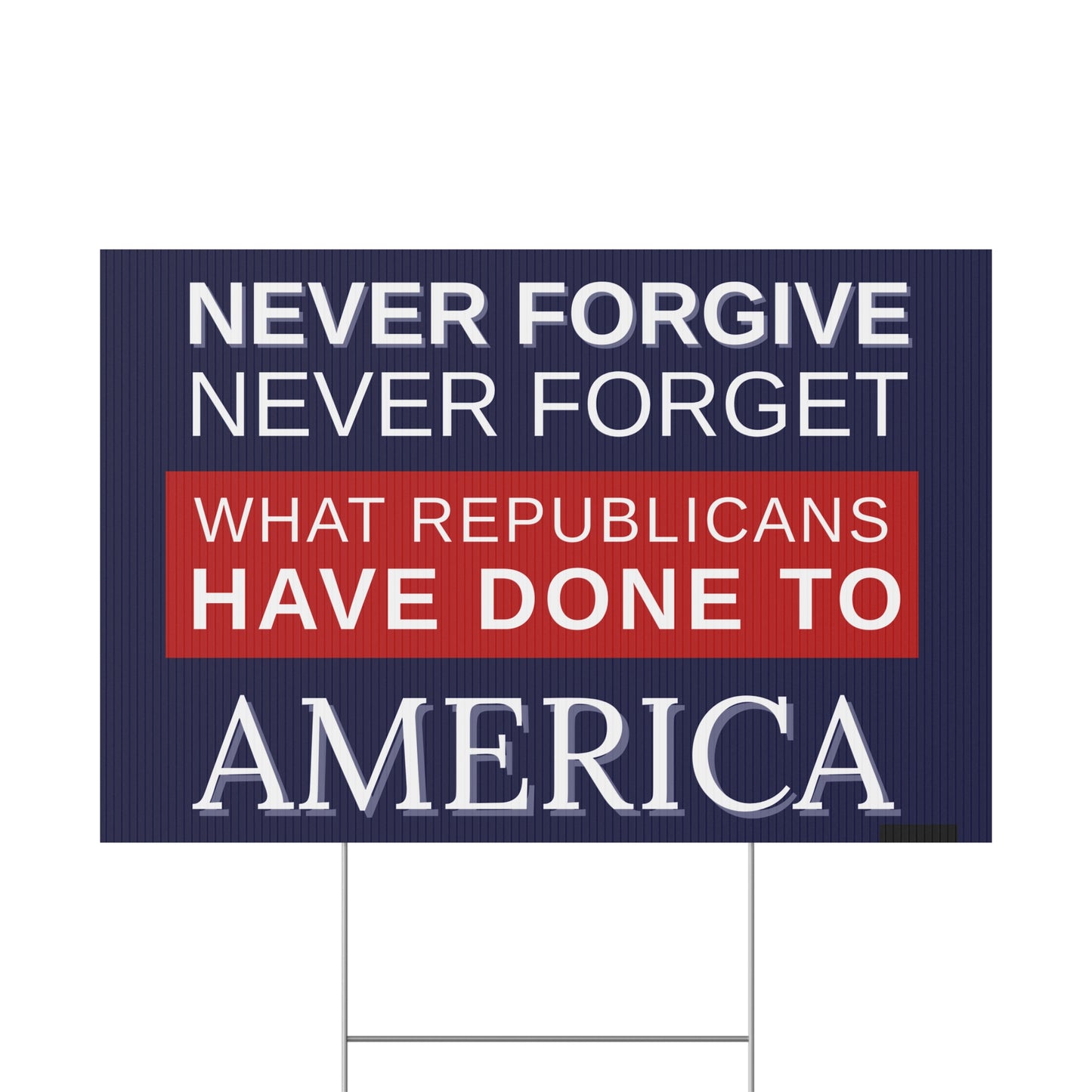 Anti Trump Yard Sign | Protest Sign | Anti Trump Sign | Political Yard Sign - Print on Both Sides - 18" x 24"