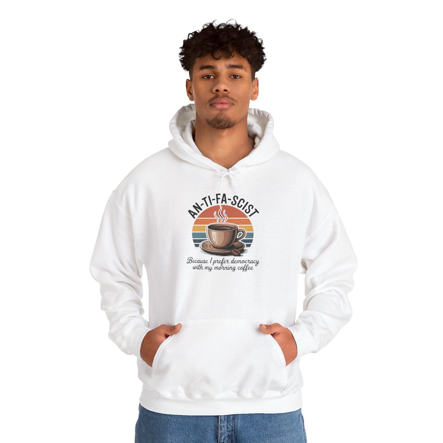Funny Antifa Hoodie, Anti Fascist Hoodie, Anti Fascism Hoodie, Funny Anti Trump Hoodie, Funny Political Hoodie, Unisex Style, Free Shipping