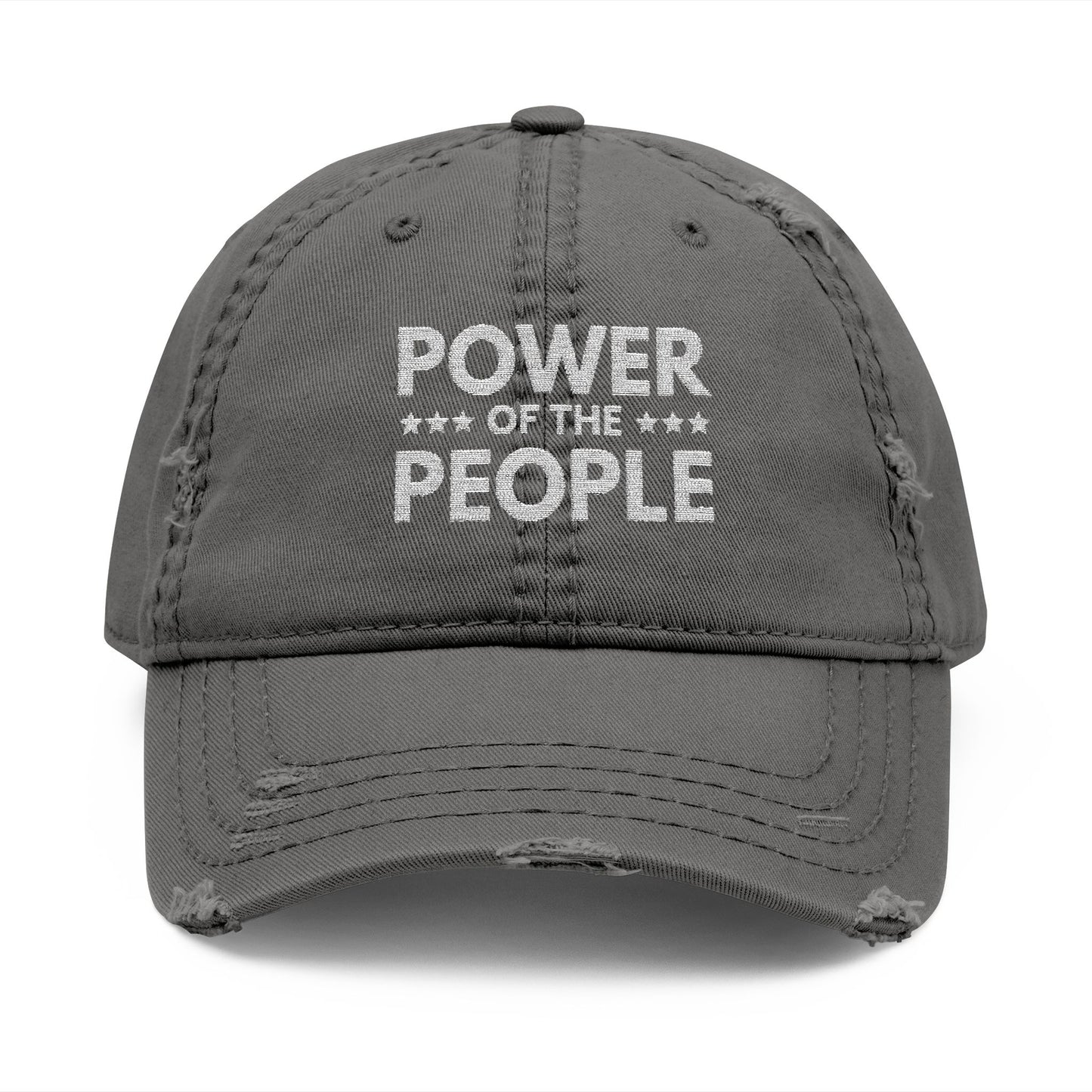 Power of the People Hat, Distressed Dad Hat, Embroidered Hat, Political Hat, Protest Cap