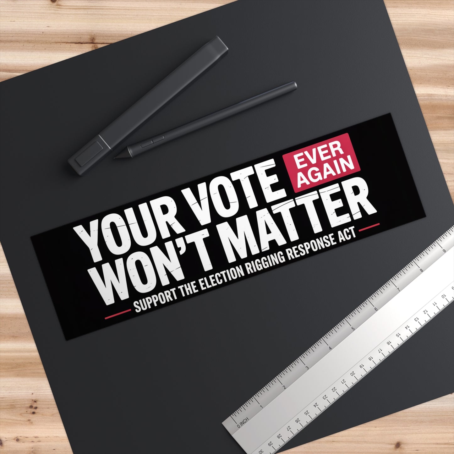 Election Rigging Response Act Bumper Sticker, Prop 50 Bumper Sticker, Gerrymandering Bumper Sticker, Redistricting Bumper Sticker