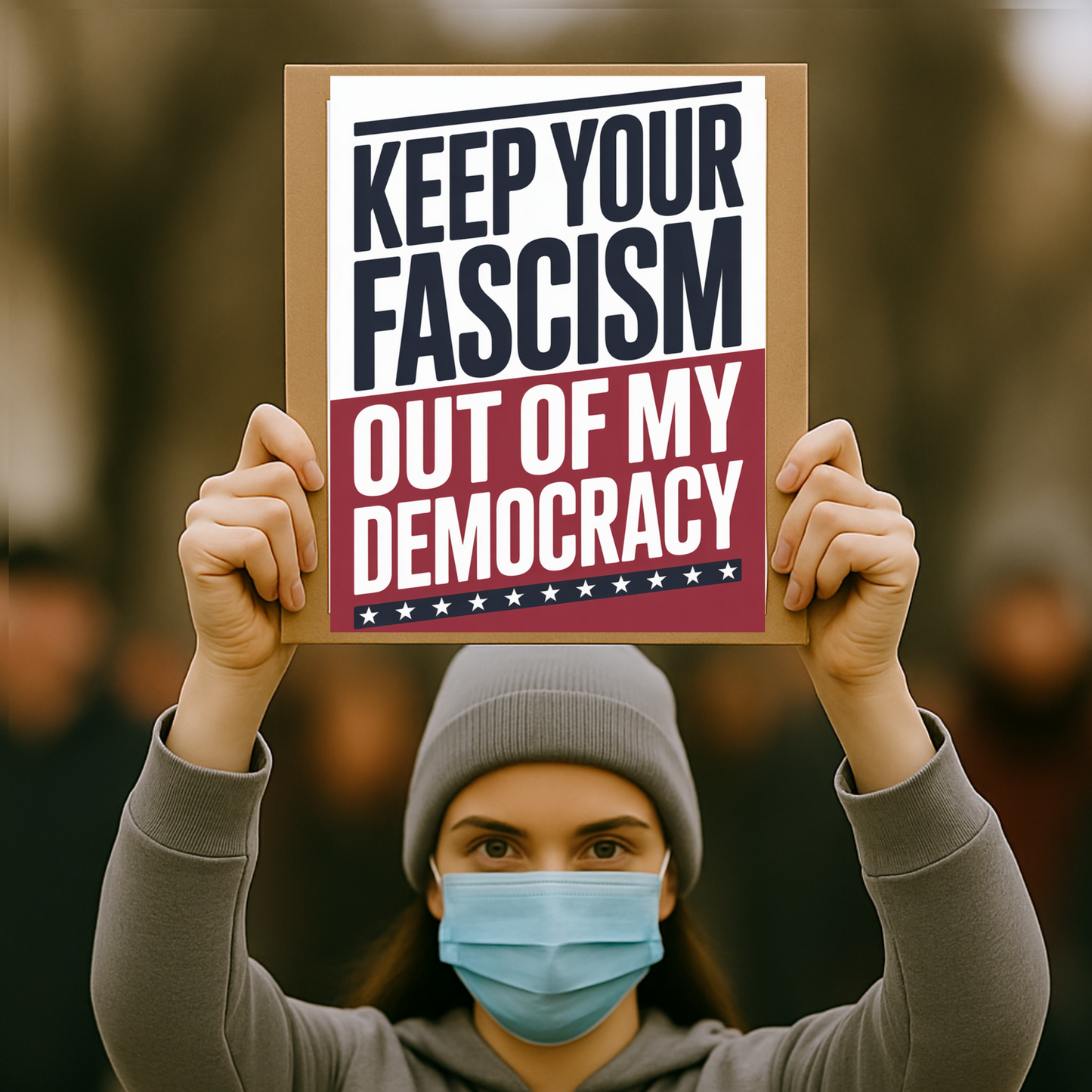 Fascism Protest Signs, Stop Trump Takeover Protest Signs, 3 Signs Included, High Res Printable Protest Signs, Anti Trump Protest Signs