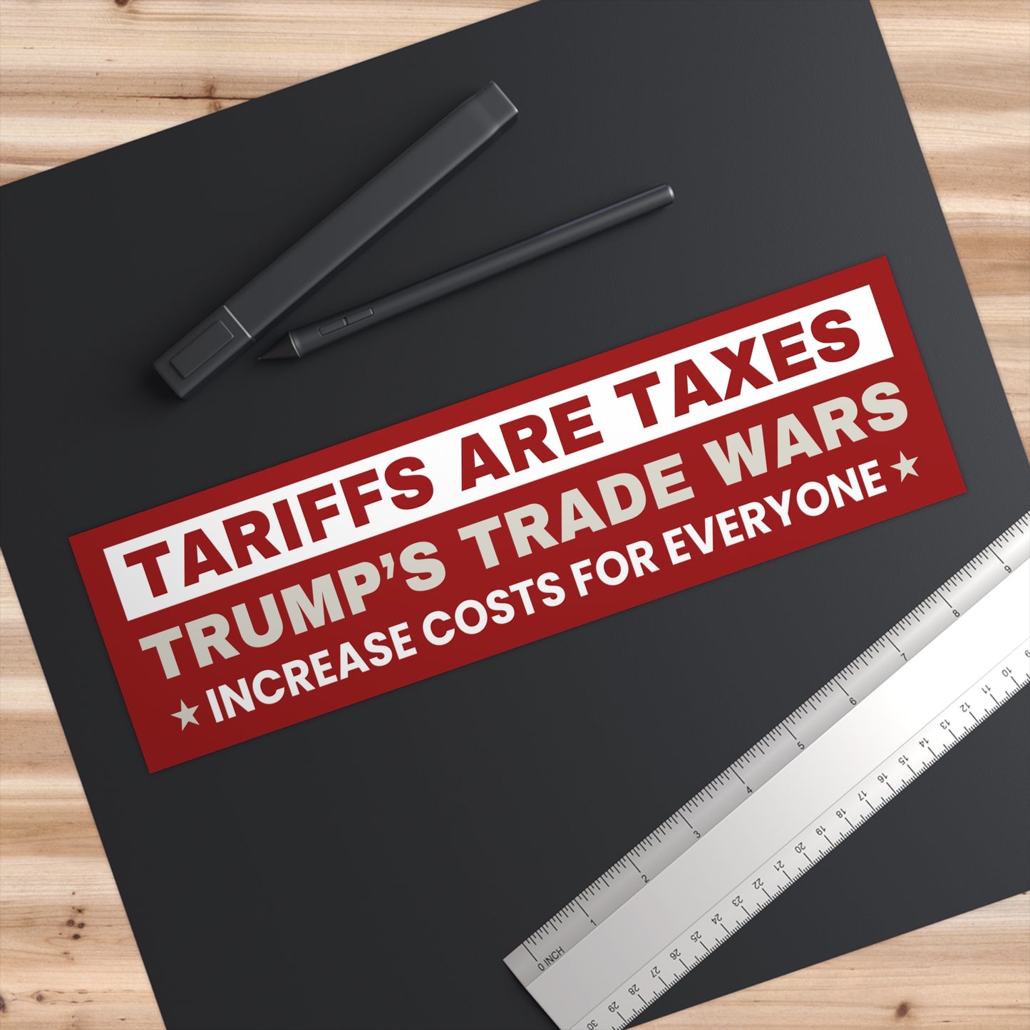 Tariffs Bumper Sticker, Anti Trump Bumper Sticker, Custom Bumper Sticker, Anti Maga Bumper Sticker, Political Bumper Sticker