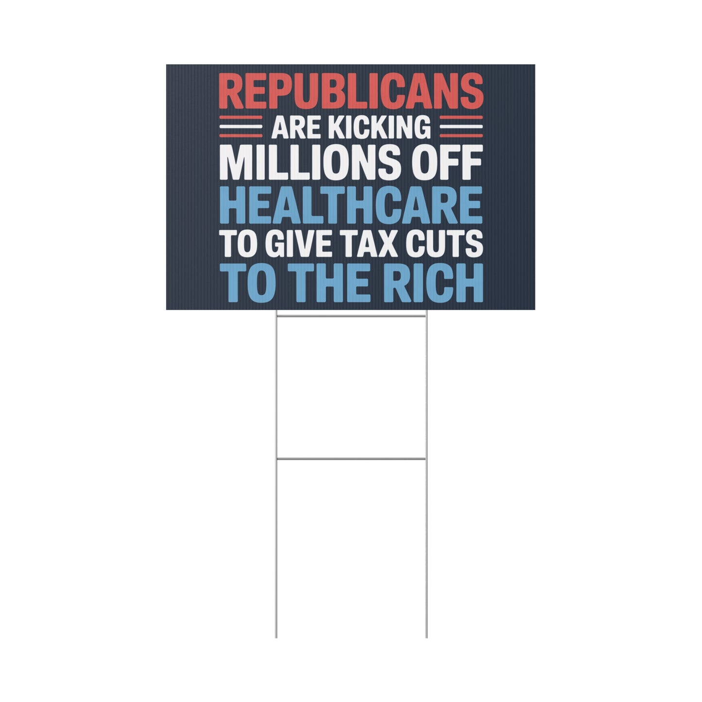 Medicaid Cuts Sign, Anti Trump Yard Signs, Protest Signs, Republicans Yard Sign, Medicaid Sign, Print on Both Sides, Multiple Sizes