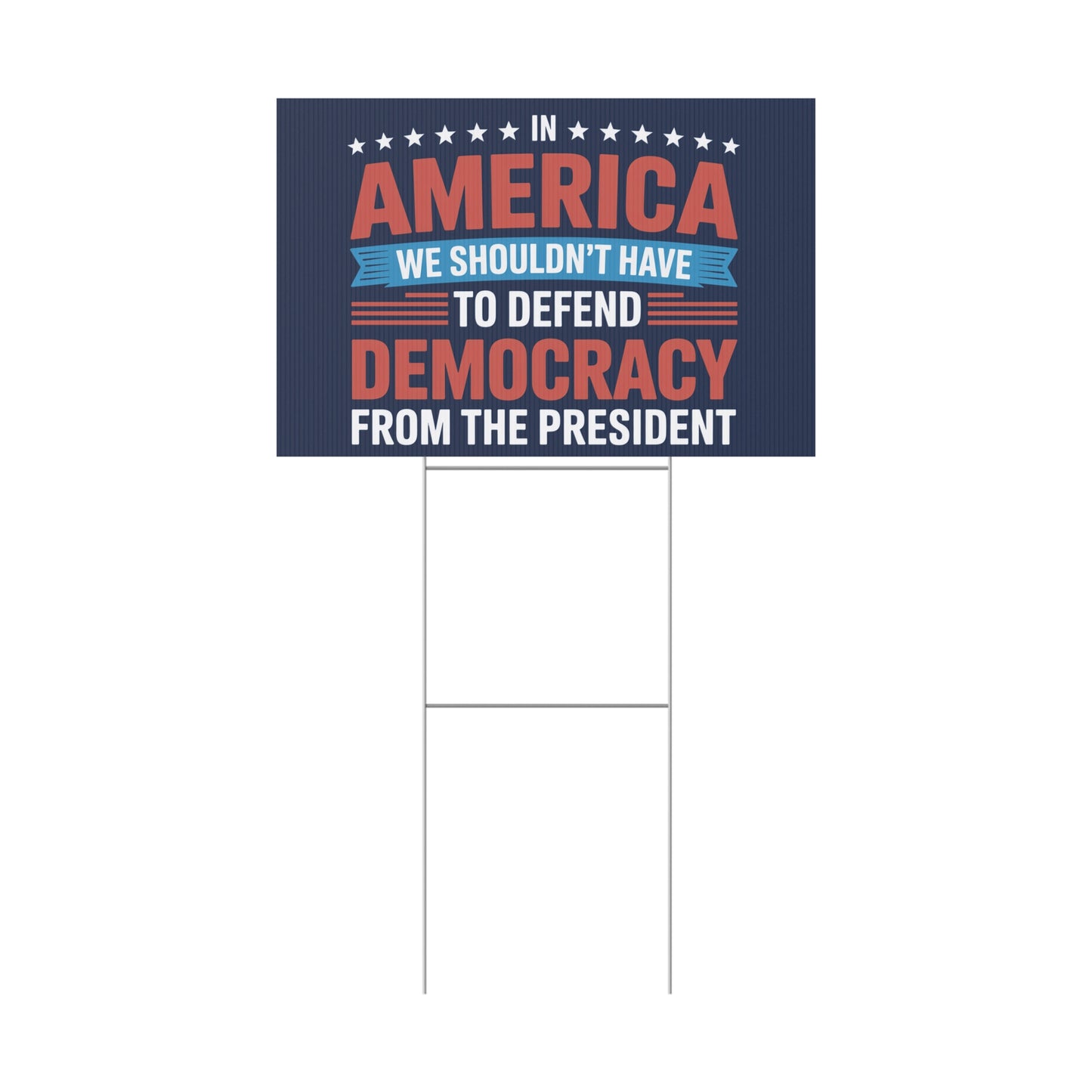 Defend Democracy Yard Sign, Resistance Yard Sign, Protest Signs, Anti Trump Signs, Resist Signs, Signs for Protest, Multiple Sizes