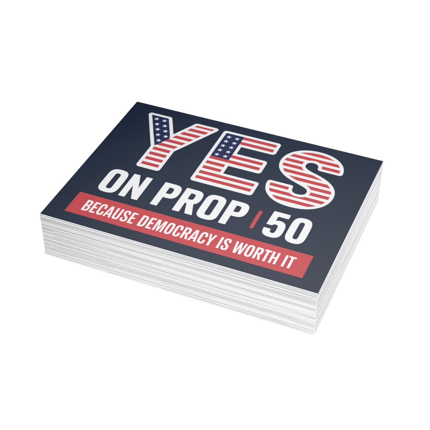 Yes on Prop 50 Postcards, Election Rigging Response Act Postcards, 6.25" x 4.6", 10, 30 or 50 Pack