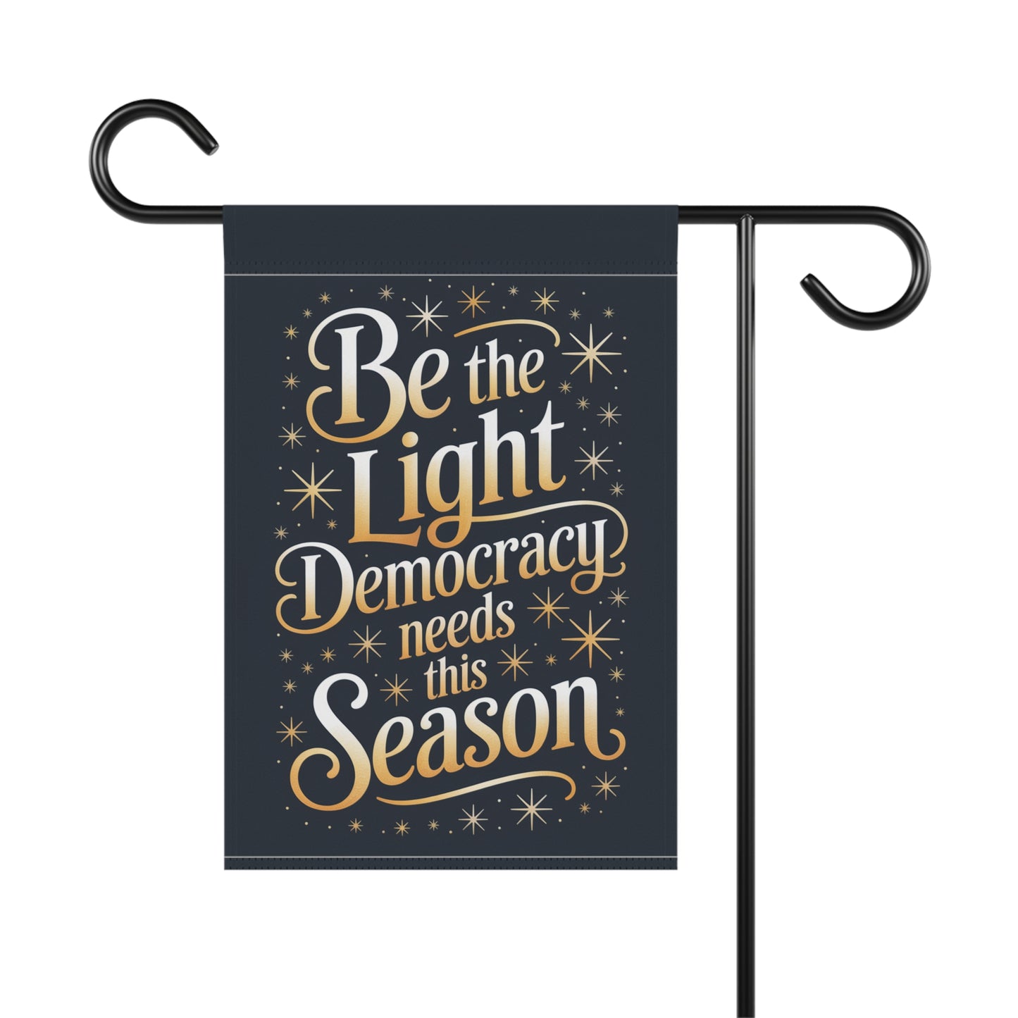 Democracy Holiday Garden Flag, Christmas Garden Flag, Holiday Garden Flag, Funny Political Holiday Decor, Democracy Gift, Free Shipping