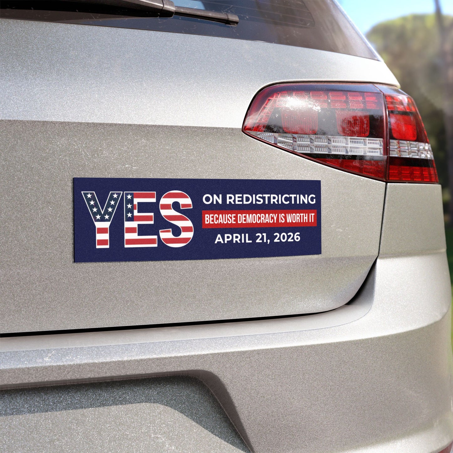 Vote Yes on Virginia Redistricting Bumper Magnet - Virginia Election Magnet