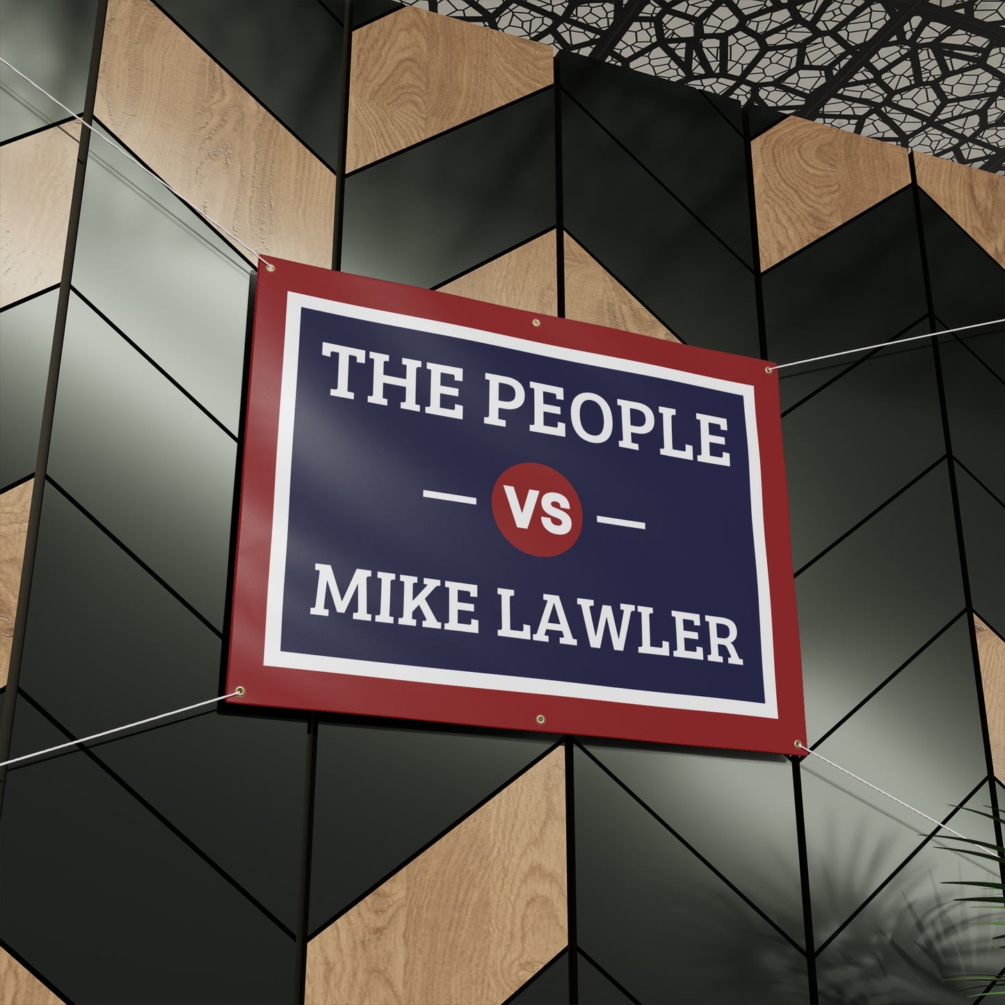 The People vs. Mike Lawler Banner | Mike Lawler Protest Sign | Vinyl Banner | 48" x 36" | Free Shipping