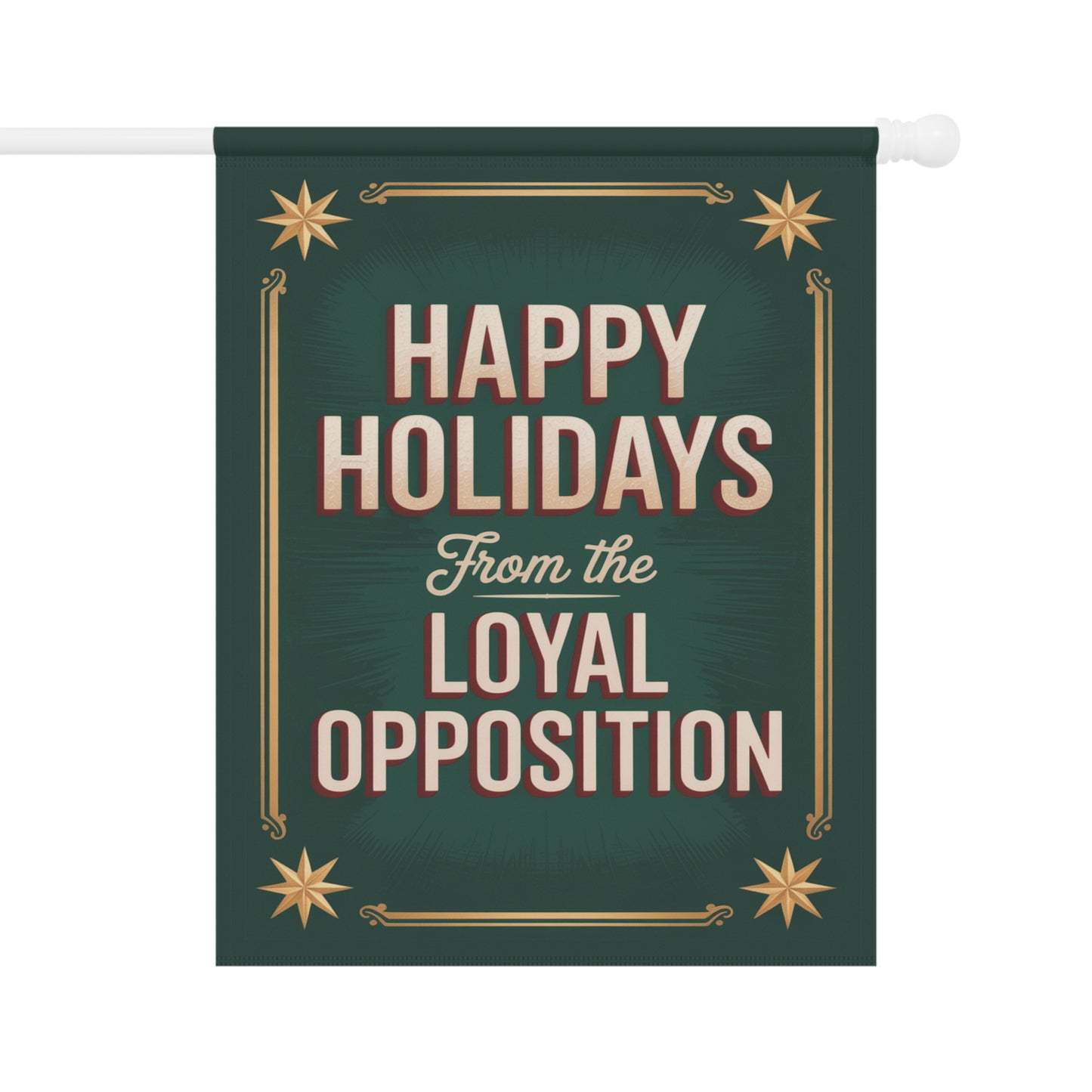 Funny Anti Trump Garden Flag, Christmas Garden Flag, Holiday Garden Flag, Funny Political Holiday Decor, Democracy Gift, Free Shipping