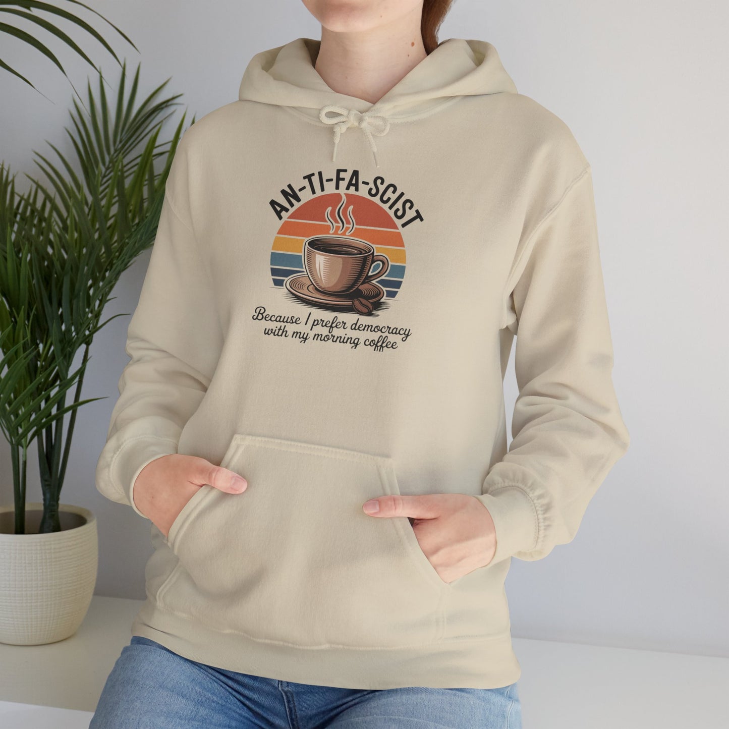 Funny Antifa Hoodie, Anti Fascist Hoodie, Anti Fascism Hoodie, Funny Anti Trump Hoodie, Funny Political Hoodie, Unisex Style, Free Shipping