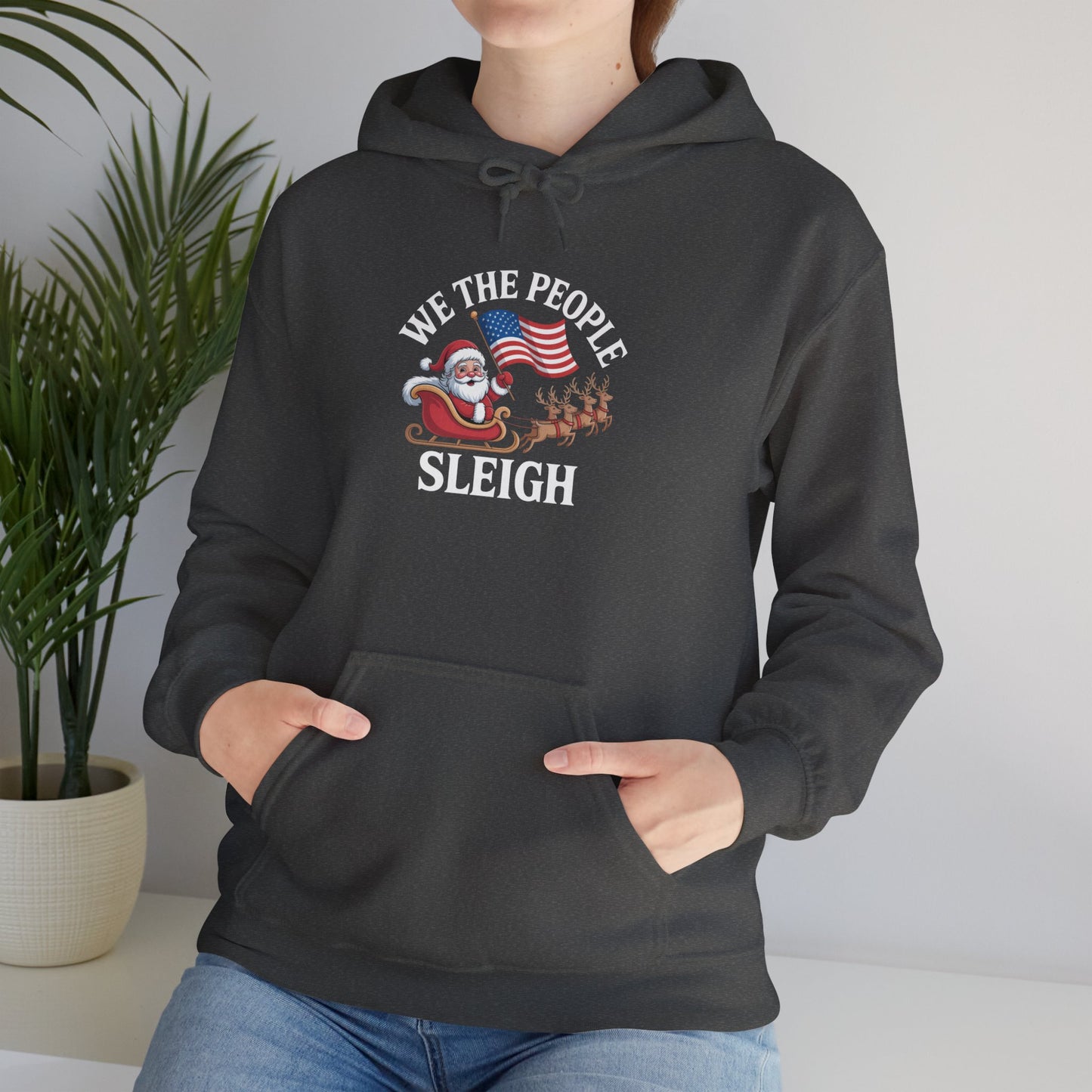 We the People Sleigh Hoodie, Merry Resistmas Hoodie, Holiday Hoodie, Christmas Hoodie, Resistance Hoodie, Multiple Colors, Free Shipping