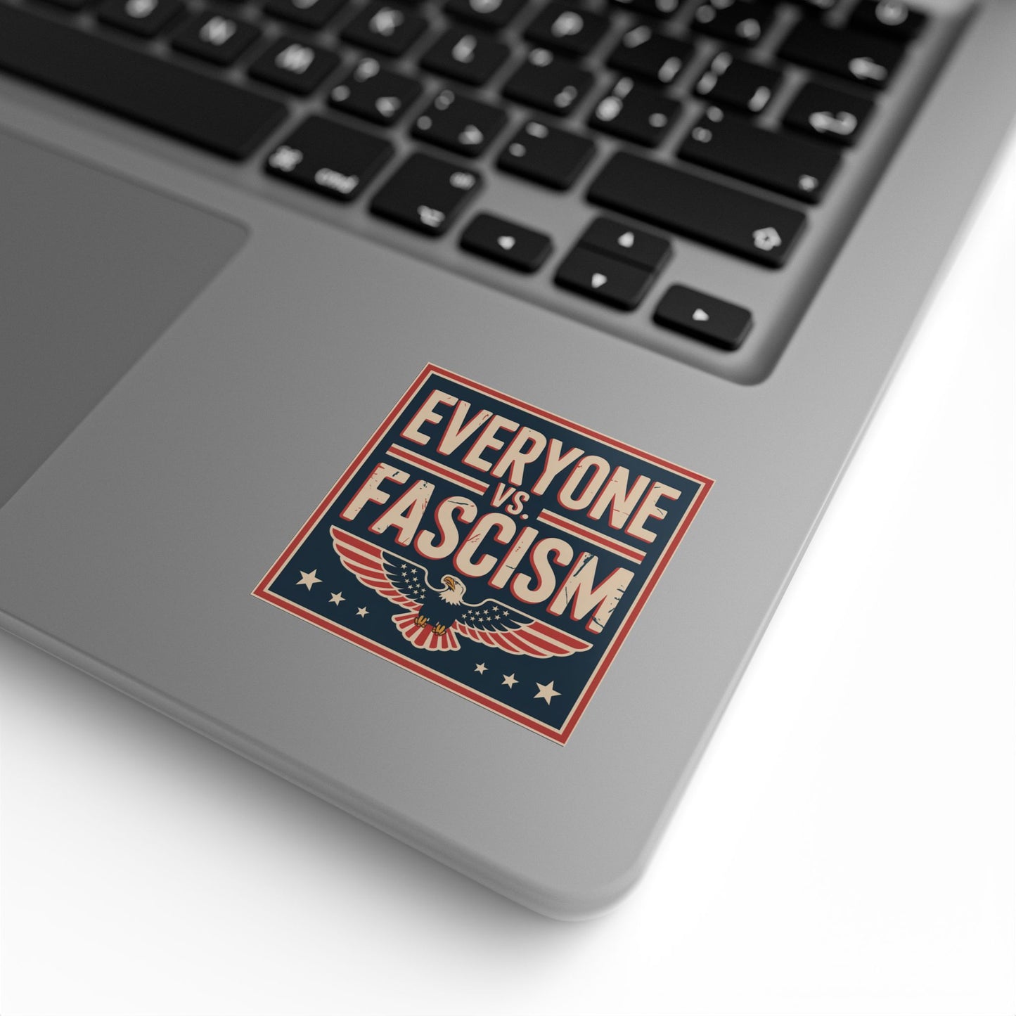 Everyone vs Fascism Stickers, Wholesale Political Sticker Rolls – 2″×2″ Vinyl, Waterproof, High Turnover & Profit Margin