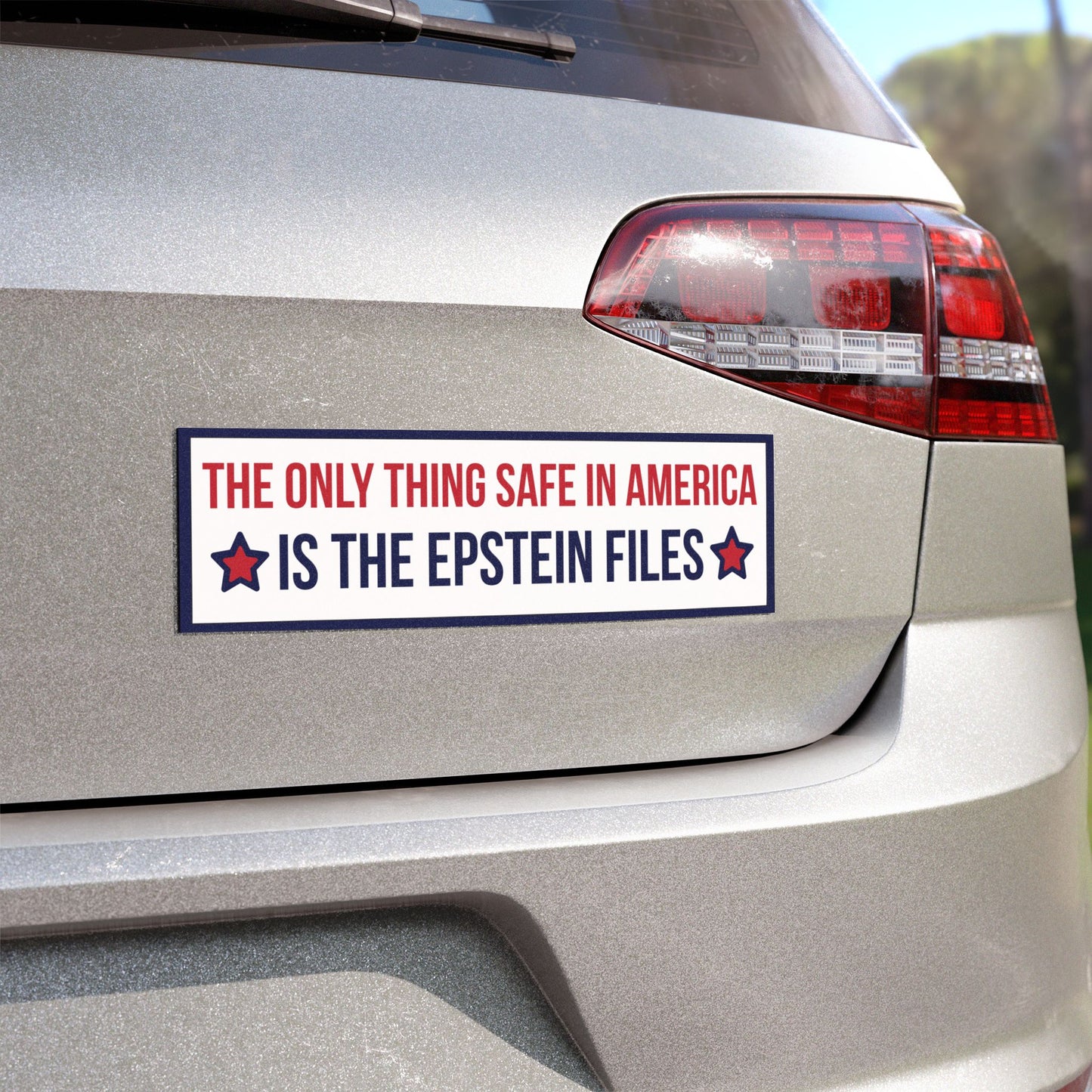 Epstein Files Magnetic Bumper Sticker, Anti Trump Magnet, Political Magnet, Magnet for Car, Bumper Magnet, Fridge Magnet