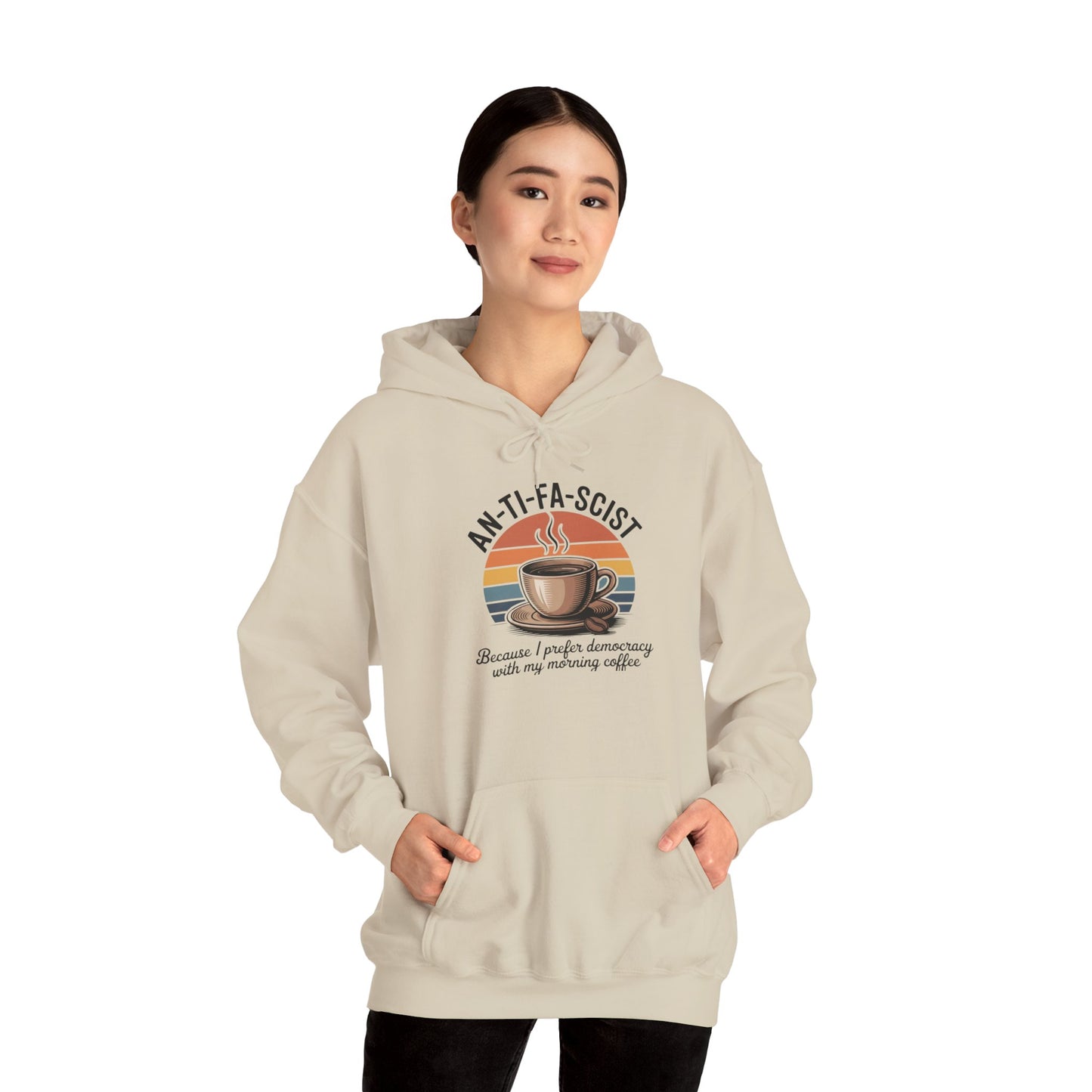 Funny Antifa Hoodie, Anti Fascist Hoodie, Anti Fascism Hoodie, Funny Anti Trump Hoodie, Funny Political Hoodie, Unisex Style, Free Shipping