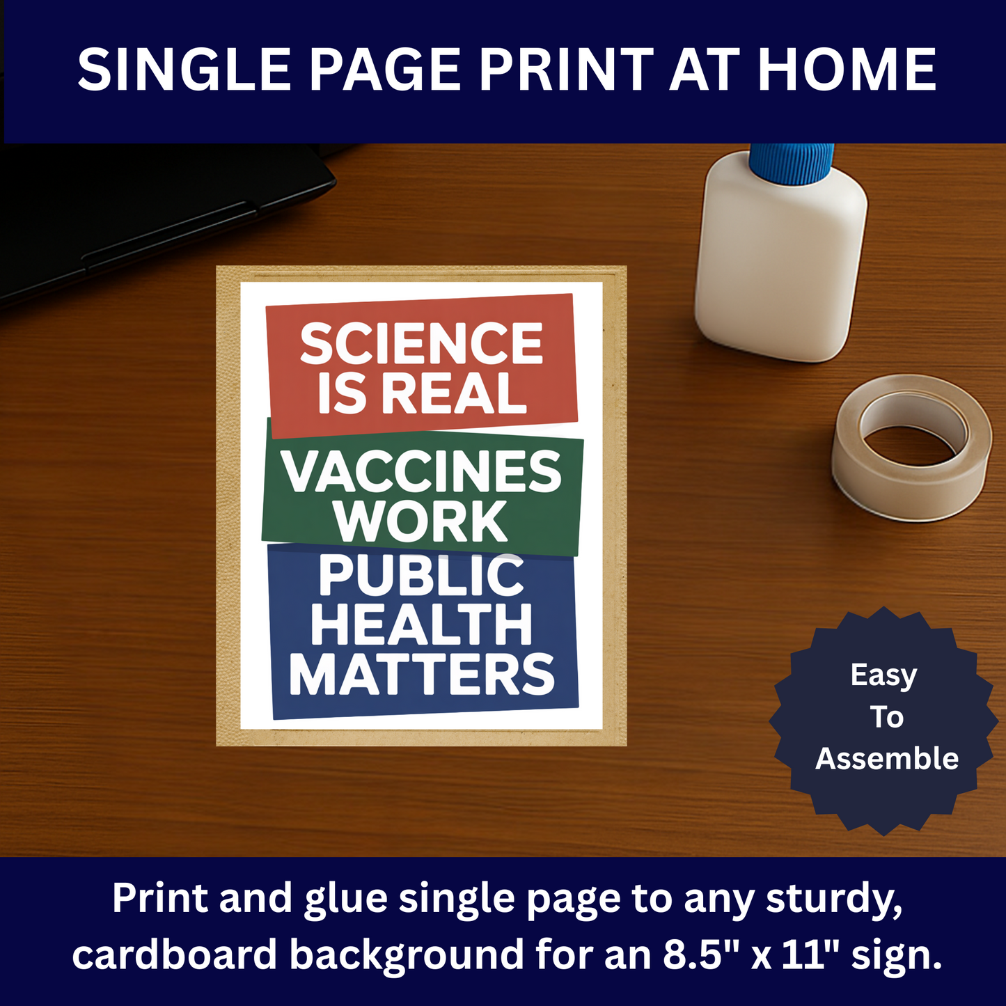 CDC Protest Signs, DC Protest Signs, 3 Signs Included, High Res Printable Protest Signs, Anti Trump Protest Signs