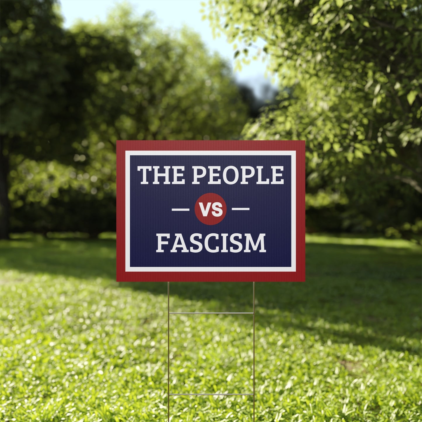 The People vs. Fascism Yard Sign, Fascism Yard Sign, Defend Democracy Yard Signs, Anti Trump Yard Signs, Resistance Yard Signs