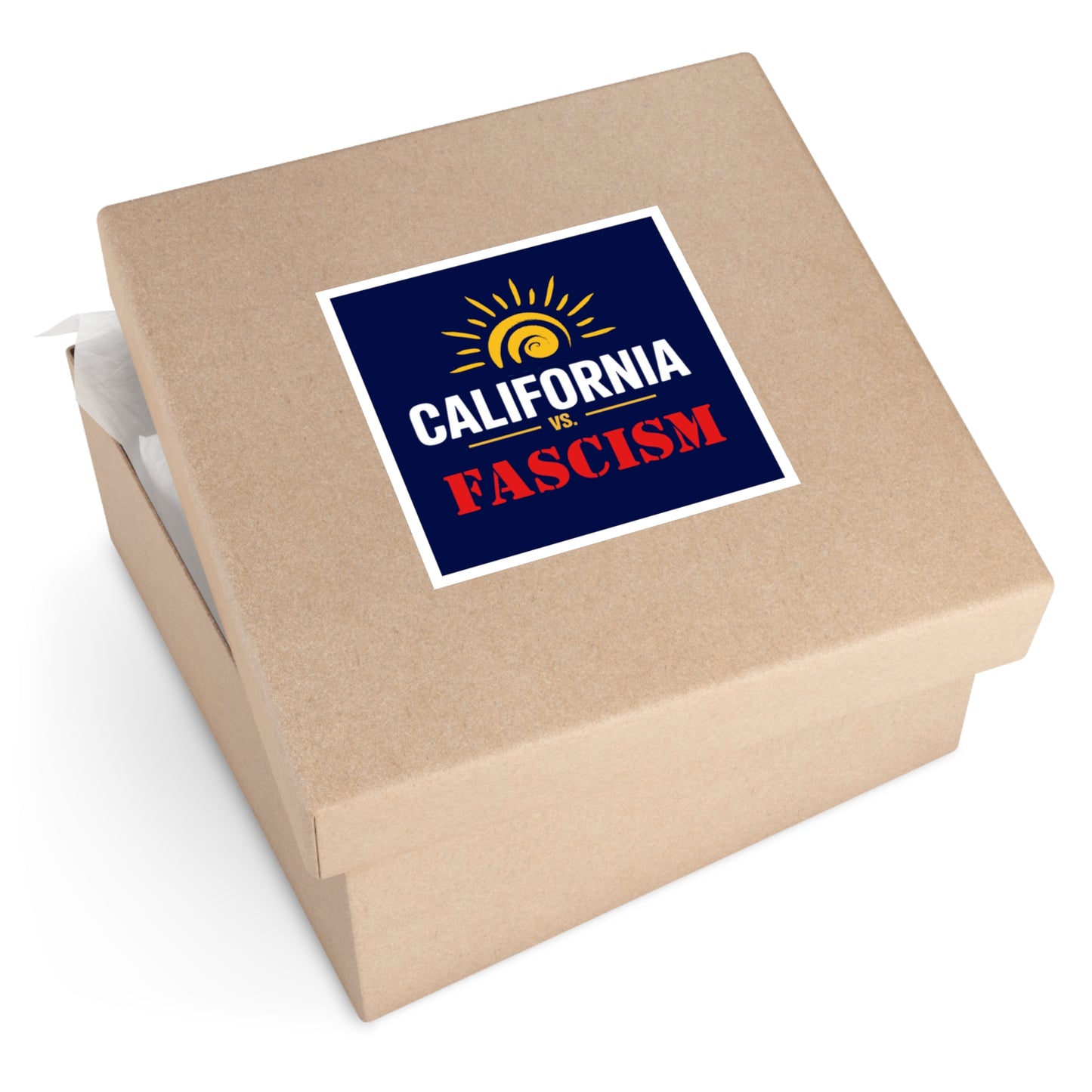 California vs. Fascism Sticker, Election Rigging Response Act Sticker, Prop 50 Sticker, Indoor/Outdoor, Multiple Sizes