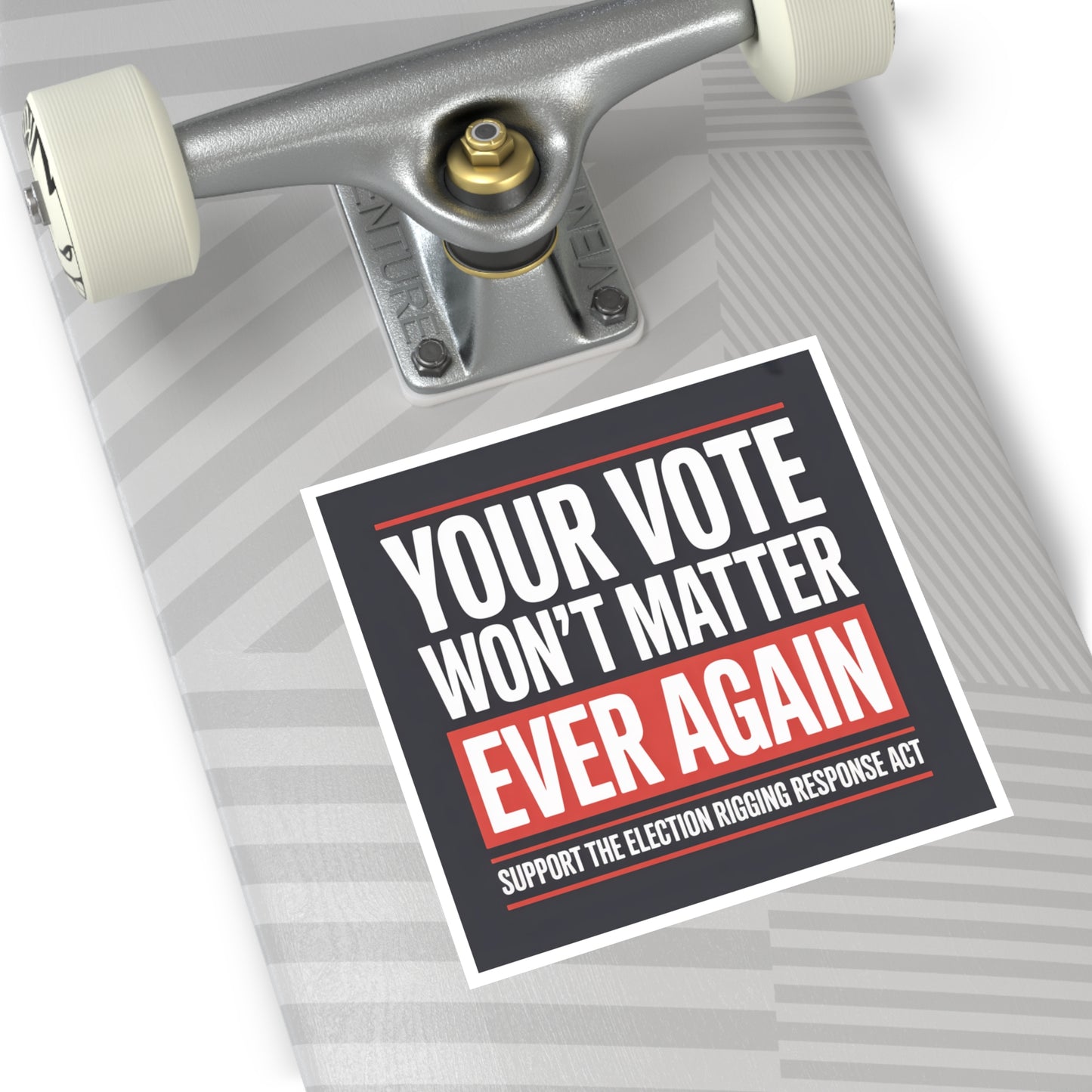 Election Rigging Response Act Sticker, Prop 50 Sticker, Stop Trump's Cheating, Fair Maps Sticker, Indoor/Outdoor, Multiple Sizes