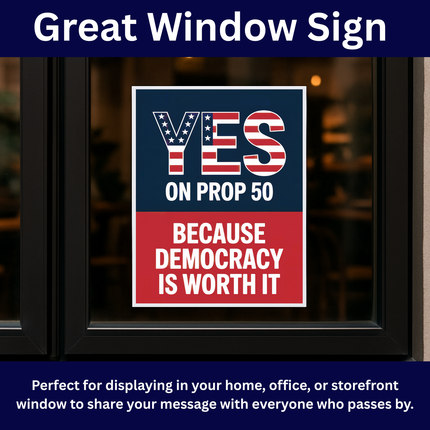 Yes On Prop 50 Posters - Digital Download - Bilingual - Printable Posters