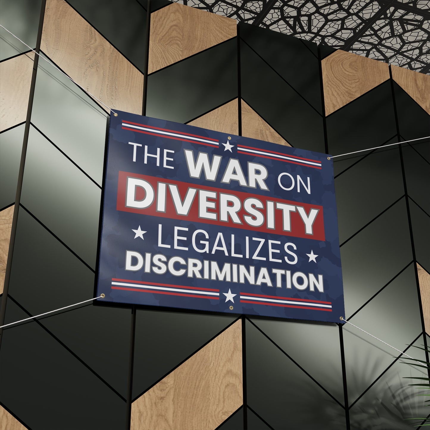 War on Diversity Banner, Anti Trump Banner, Voter Education, Democracy Banner, Vinyl Indoor/Outdoor Banner, Free Shipping, Protest Banner