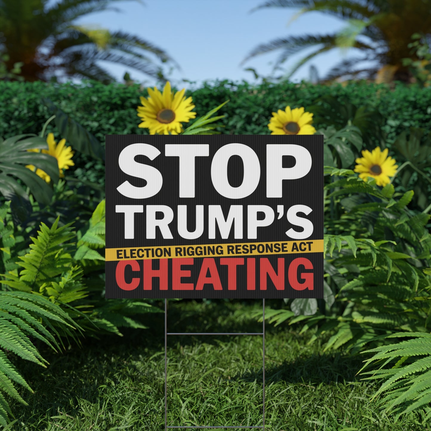 Election Rigging Response Act Yard Sign, Prop 50 Yard Sign, Gerrymandering Yard Sign, CA Protest Sign, California Signs