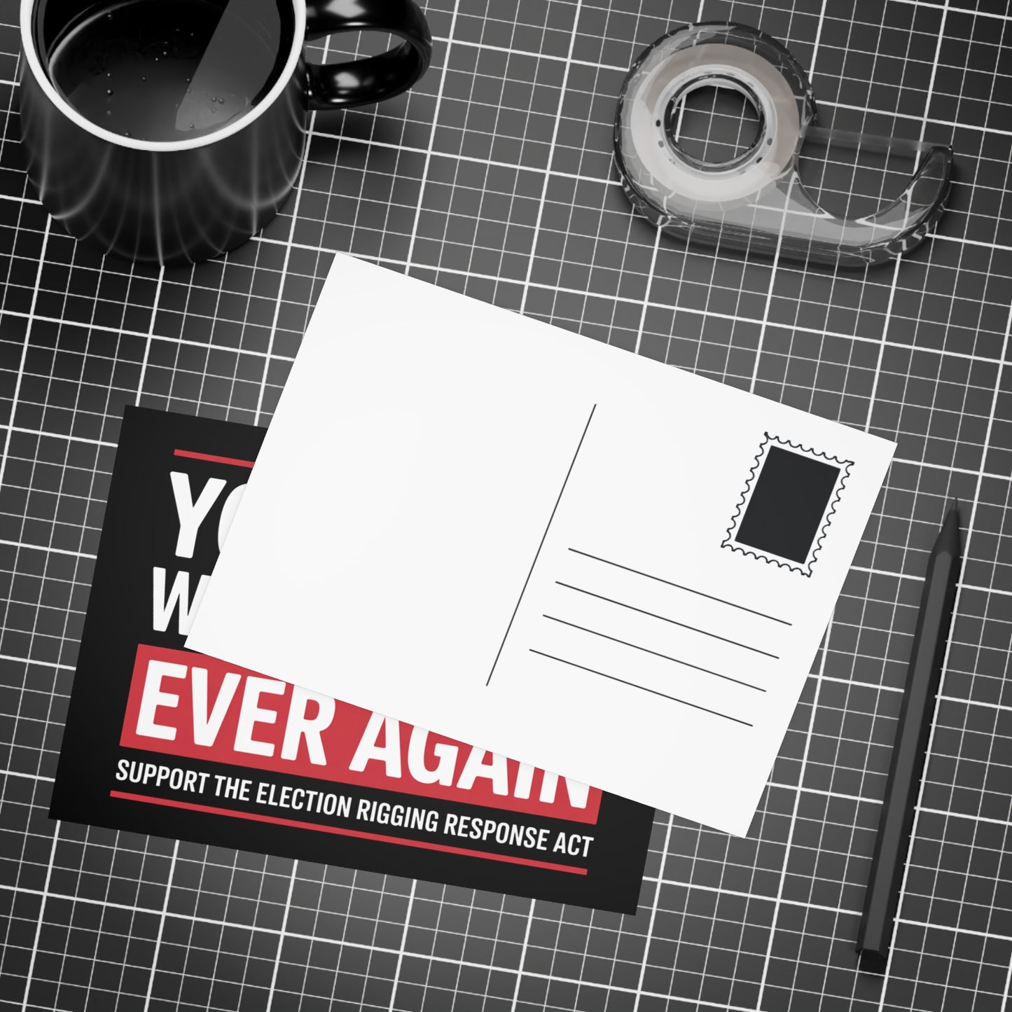 Prop 50 Postcards, Election Rigging Response Act Postcards, 6.25" x 4.6", 10, 30 or 50 Pack