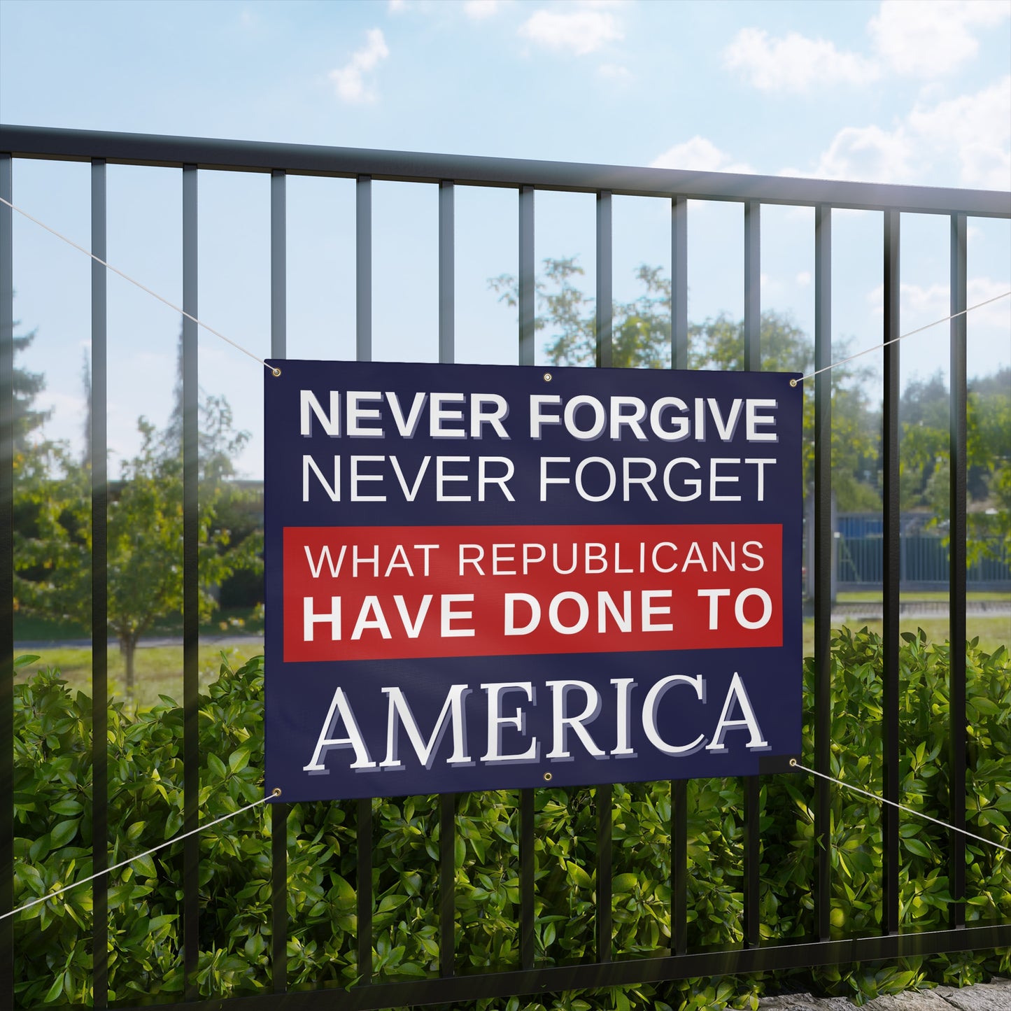 Anti Trump Banner, Protest Banner, Activist Banner, Anti Republican Banner, Free Shipping