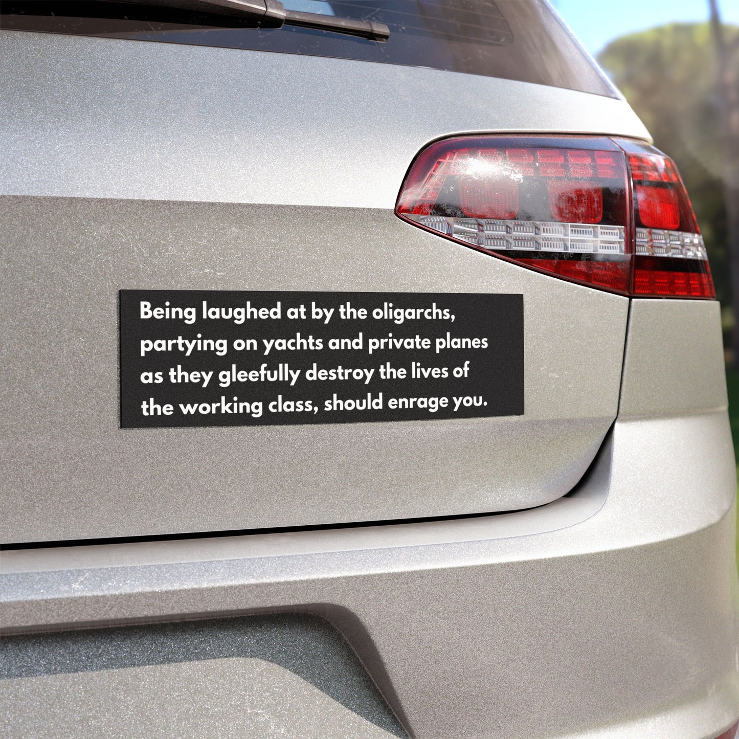 Anti-Trump Car Magnet | 10" x 3" Political Bumper Magnet | Pro-Democracy Activist Sign